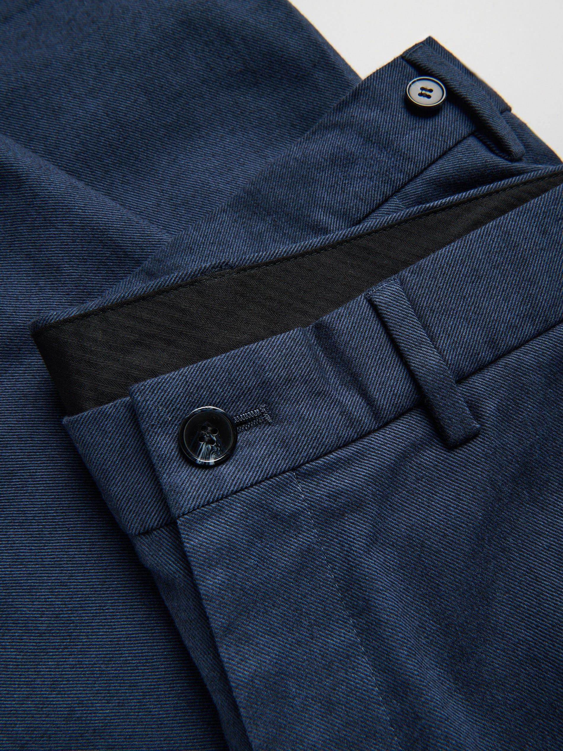 NAVY Slim chino trousers with adjustable waist, Navy, large image number 5