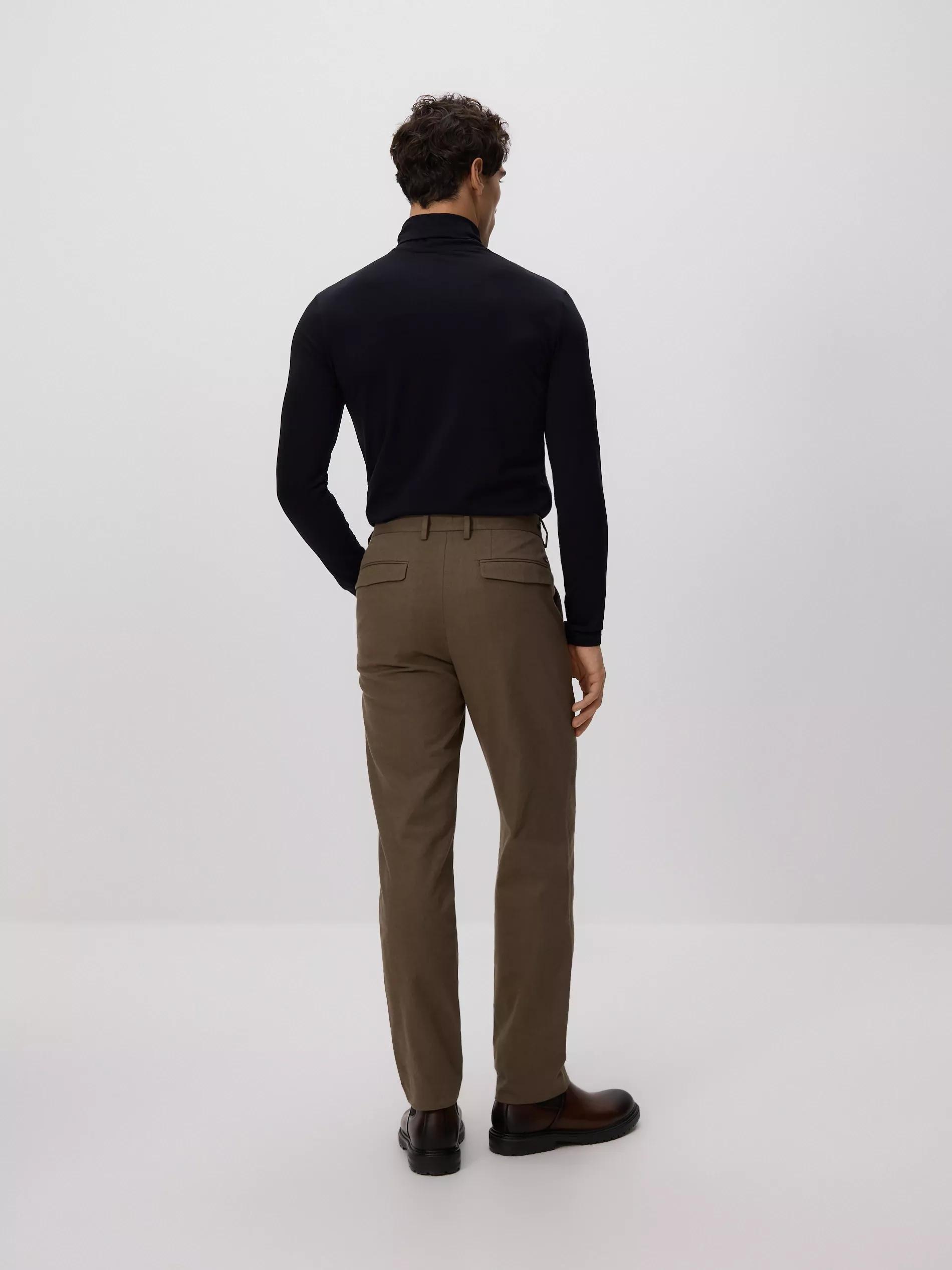 DARK GREEN Slim chino trousers with adjustable waist, Green, medium