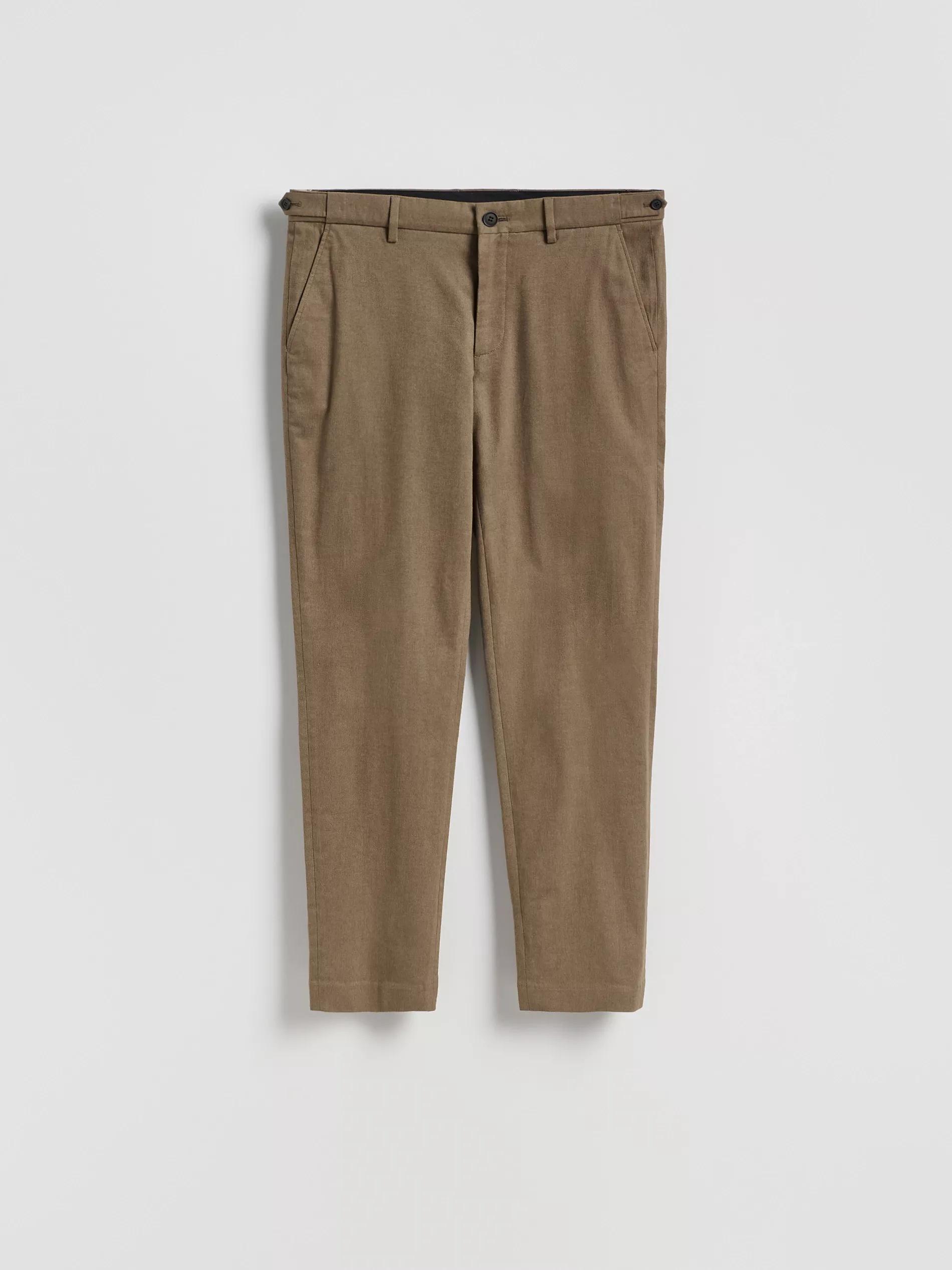 DARK GREEN Slim chino trousers with adjustable waist, Green, large image number 3