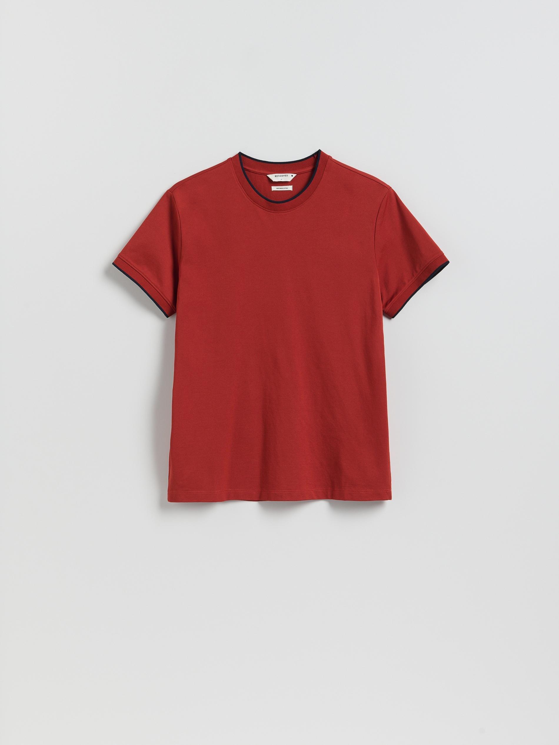 Red Regular Fit Mercerised Cotton Rich T-Shirt, Red, large image number 0