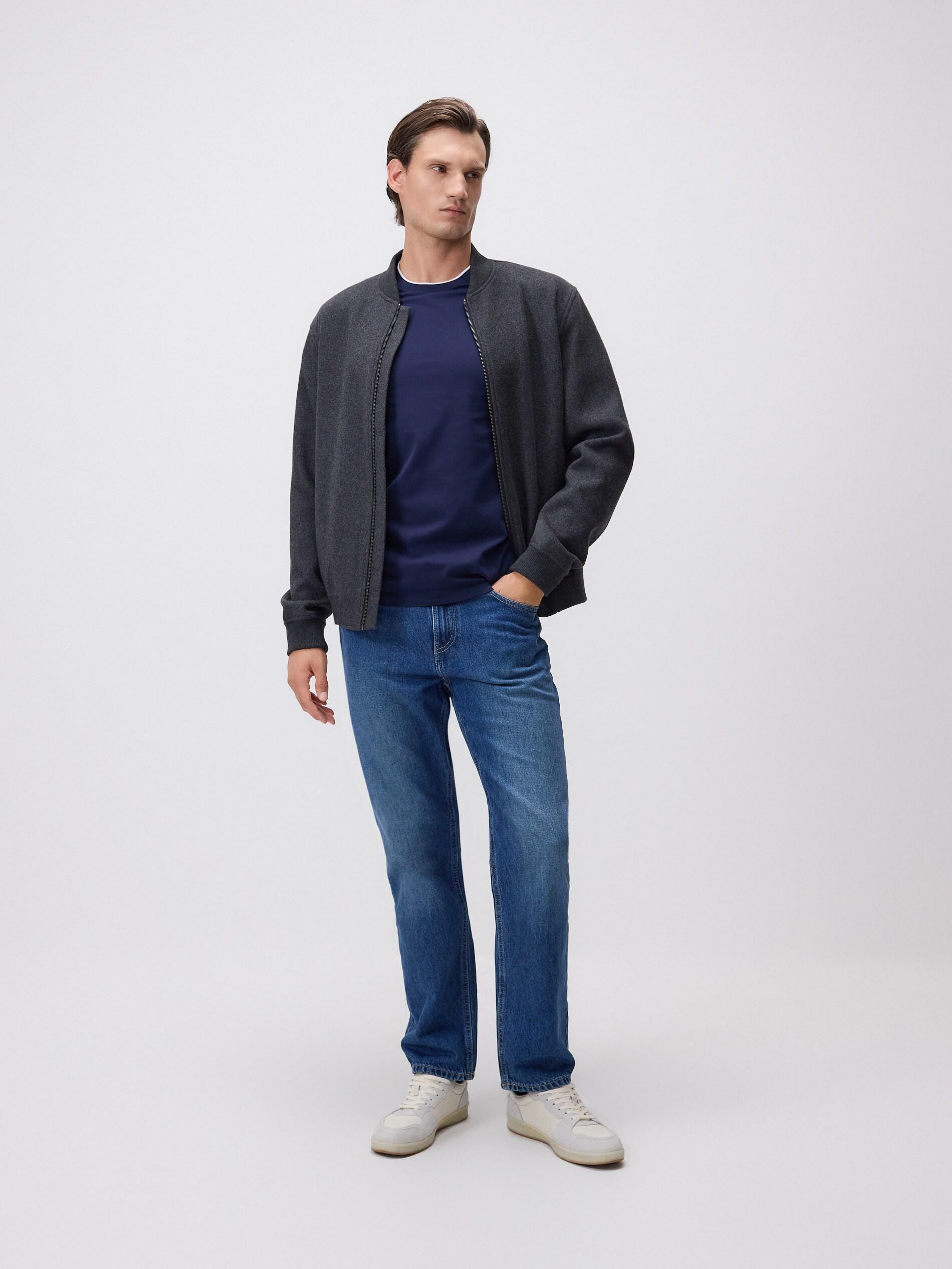 Navy Regular Fit Mercerised Cotton Rich T-Shirt, Navy, medium