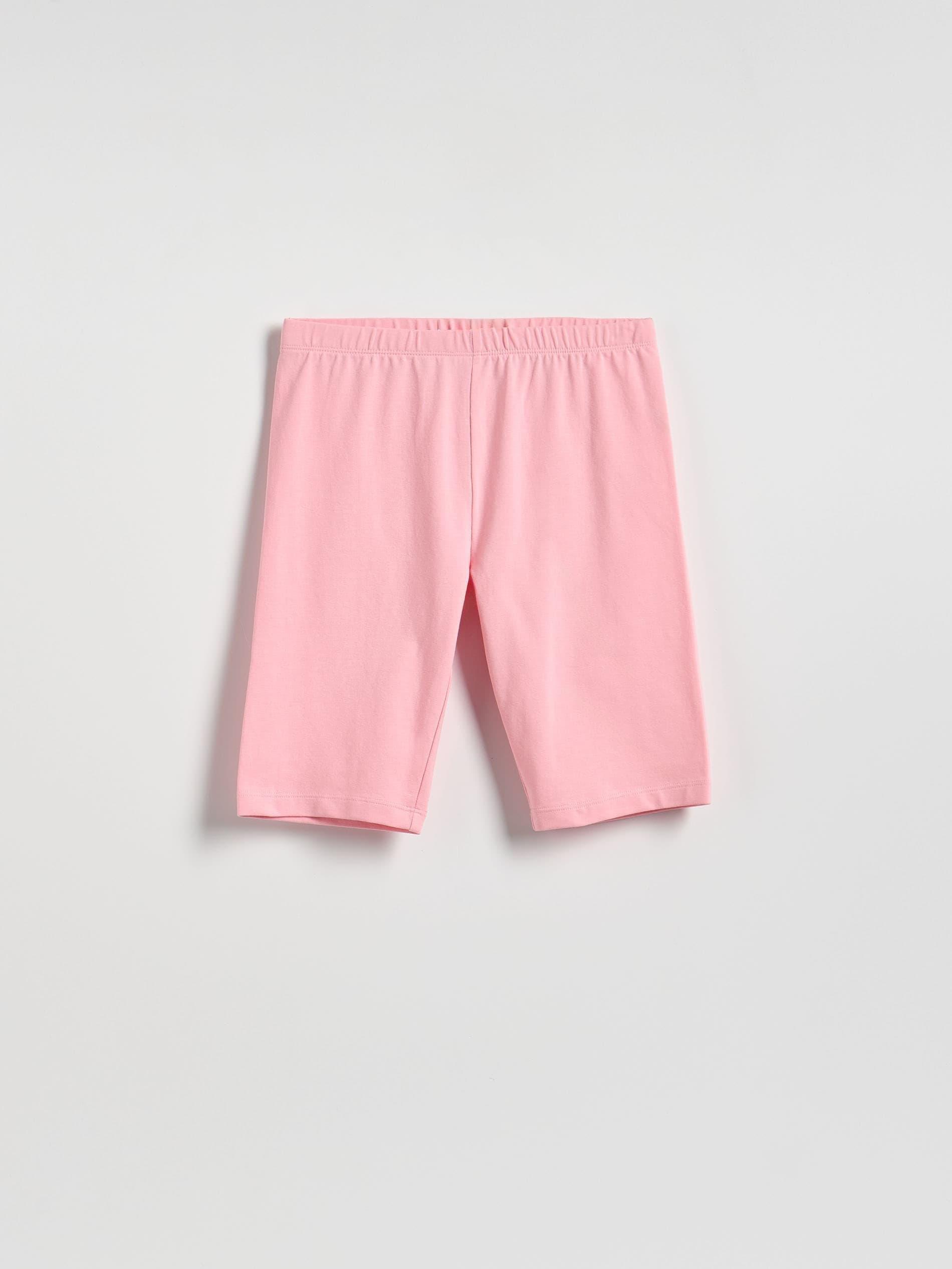 Pink Cotton Rich Bikers Shorts, Pink, large image number 0