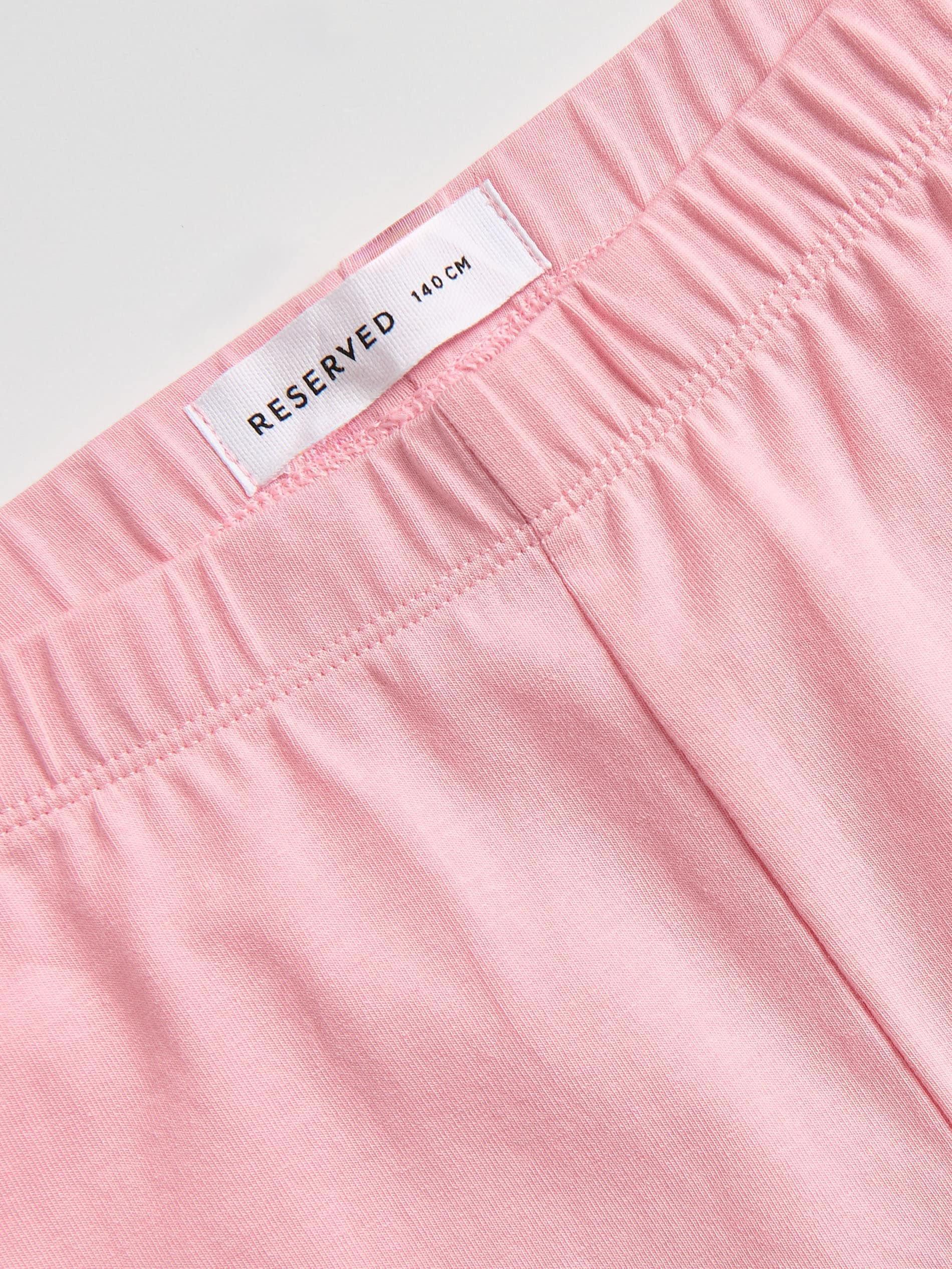 Pink Cotton Rich Bikers Shorts, Pink, large image number 1