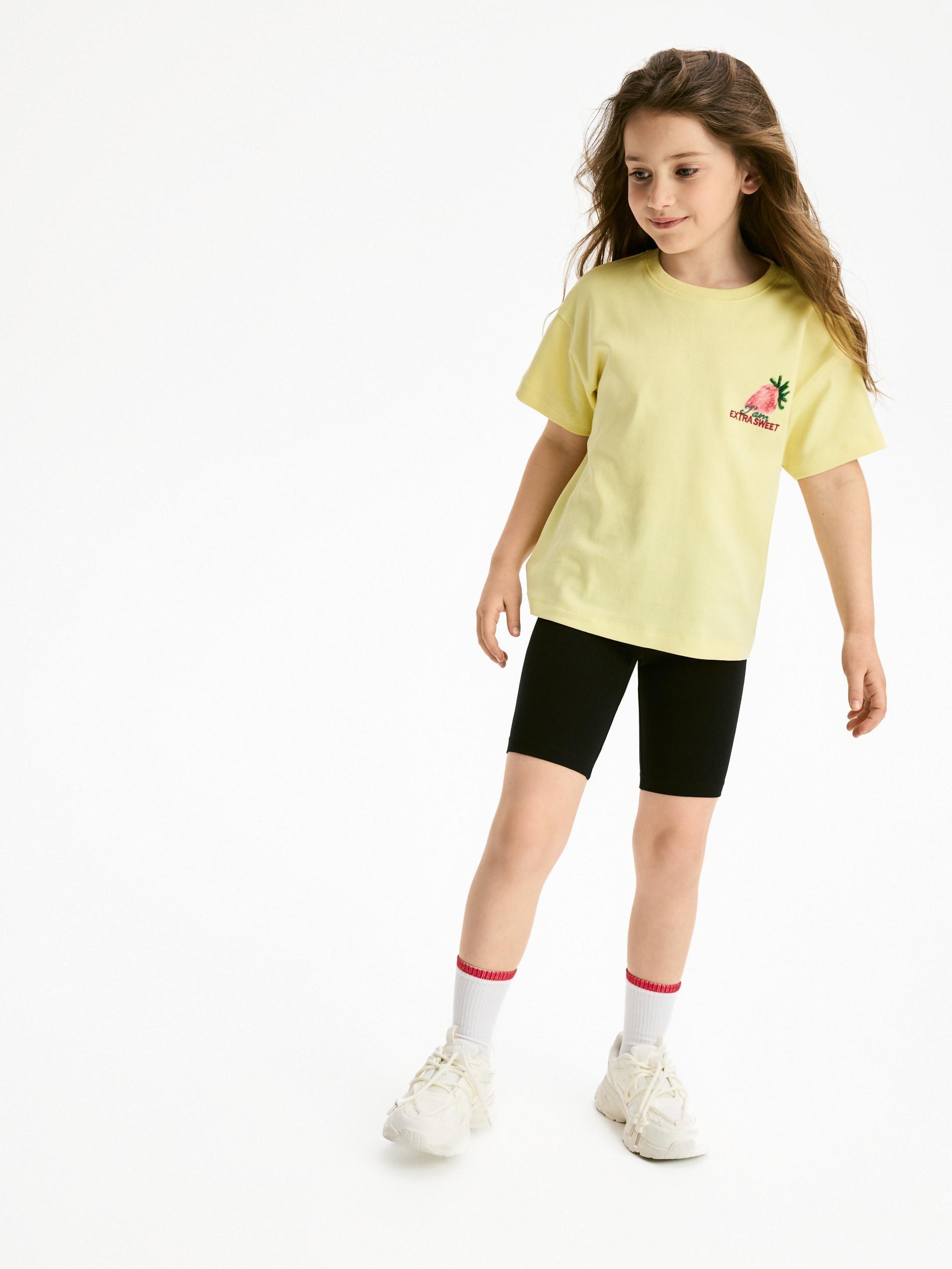 GIRLS` SHORTS BLACK, Black, large image number 4