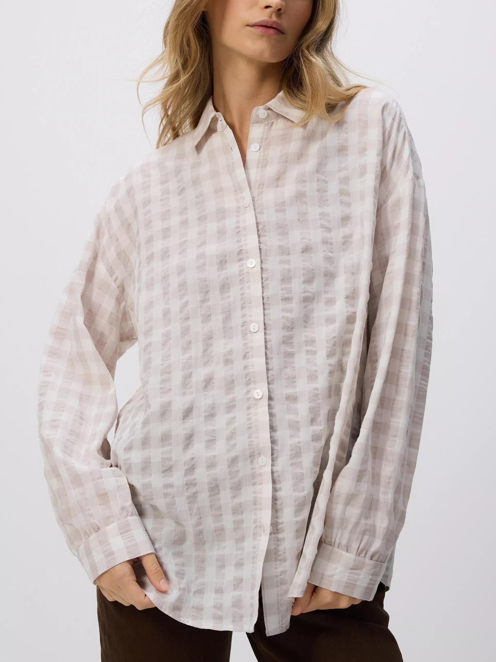 NUDE Check shirt, , large image number 1