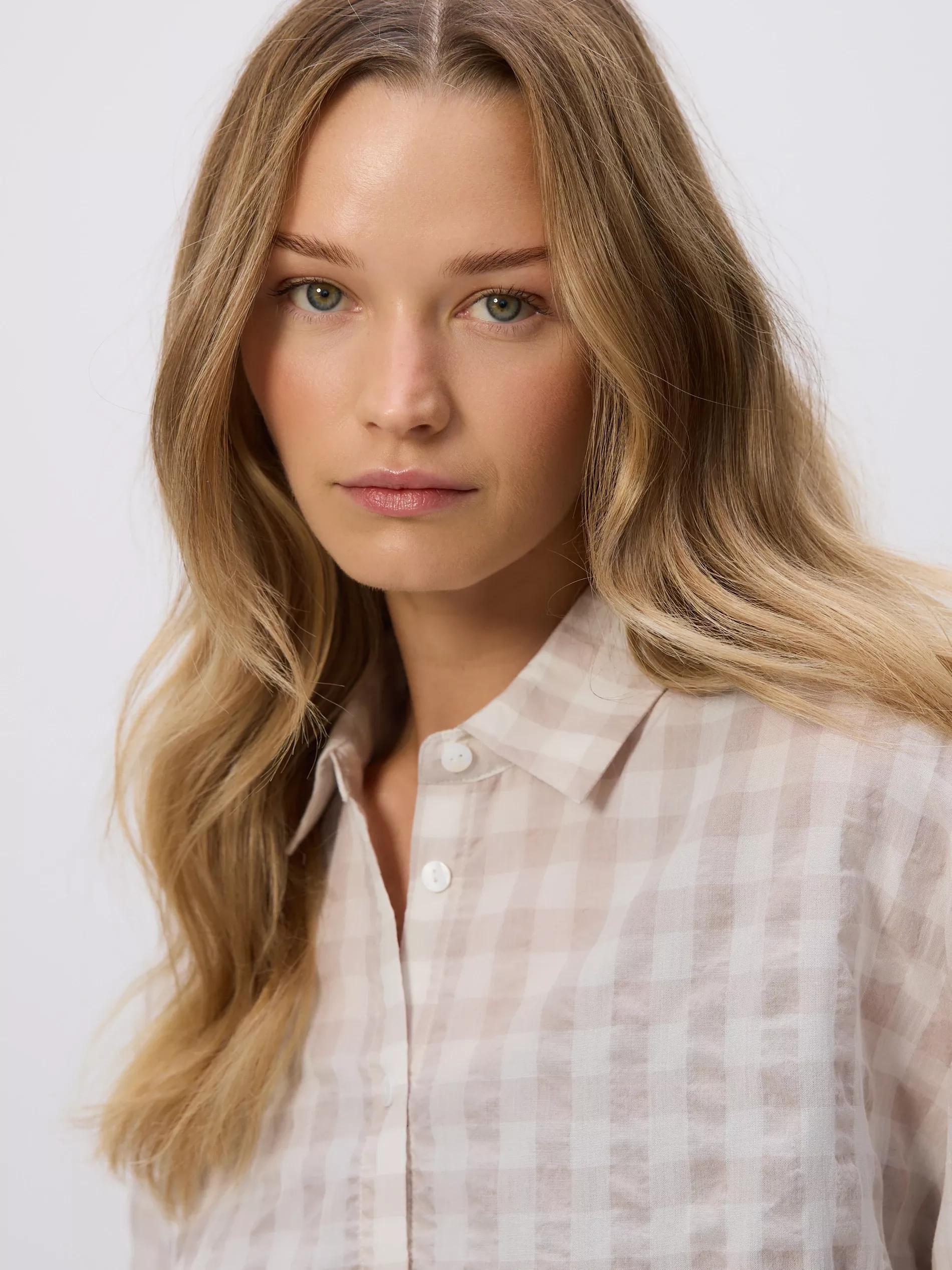 NUDE Check shirt, , large image number 4