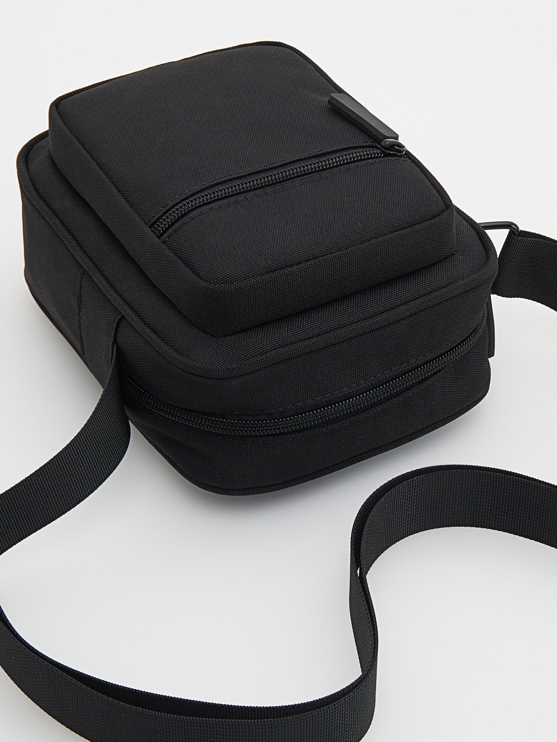 Black Crossbody Pouch Bag, Black, large image number 2