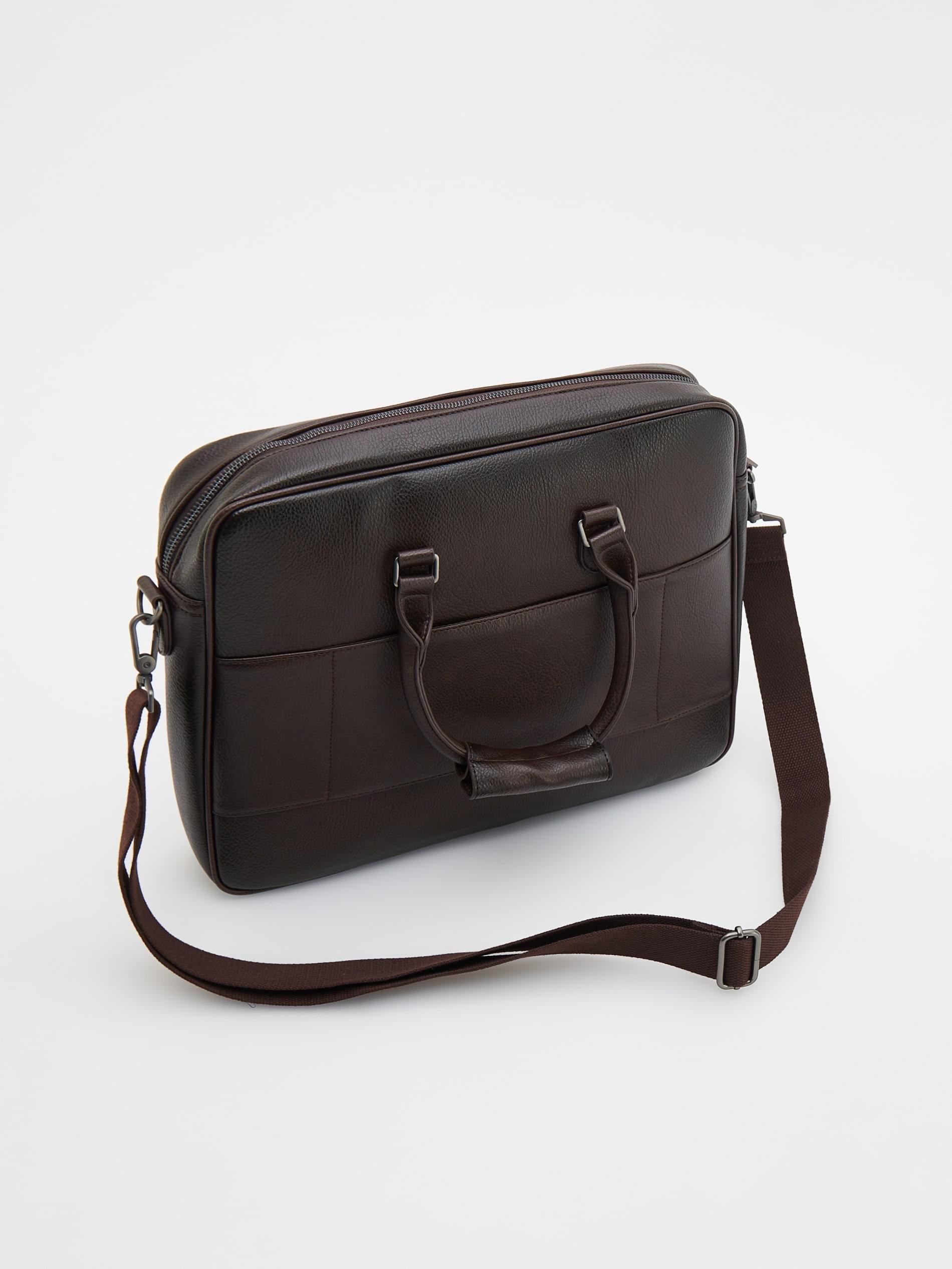 Brown Briefcase Bag, , large image number 0