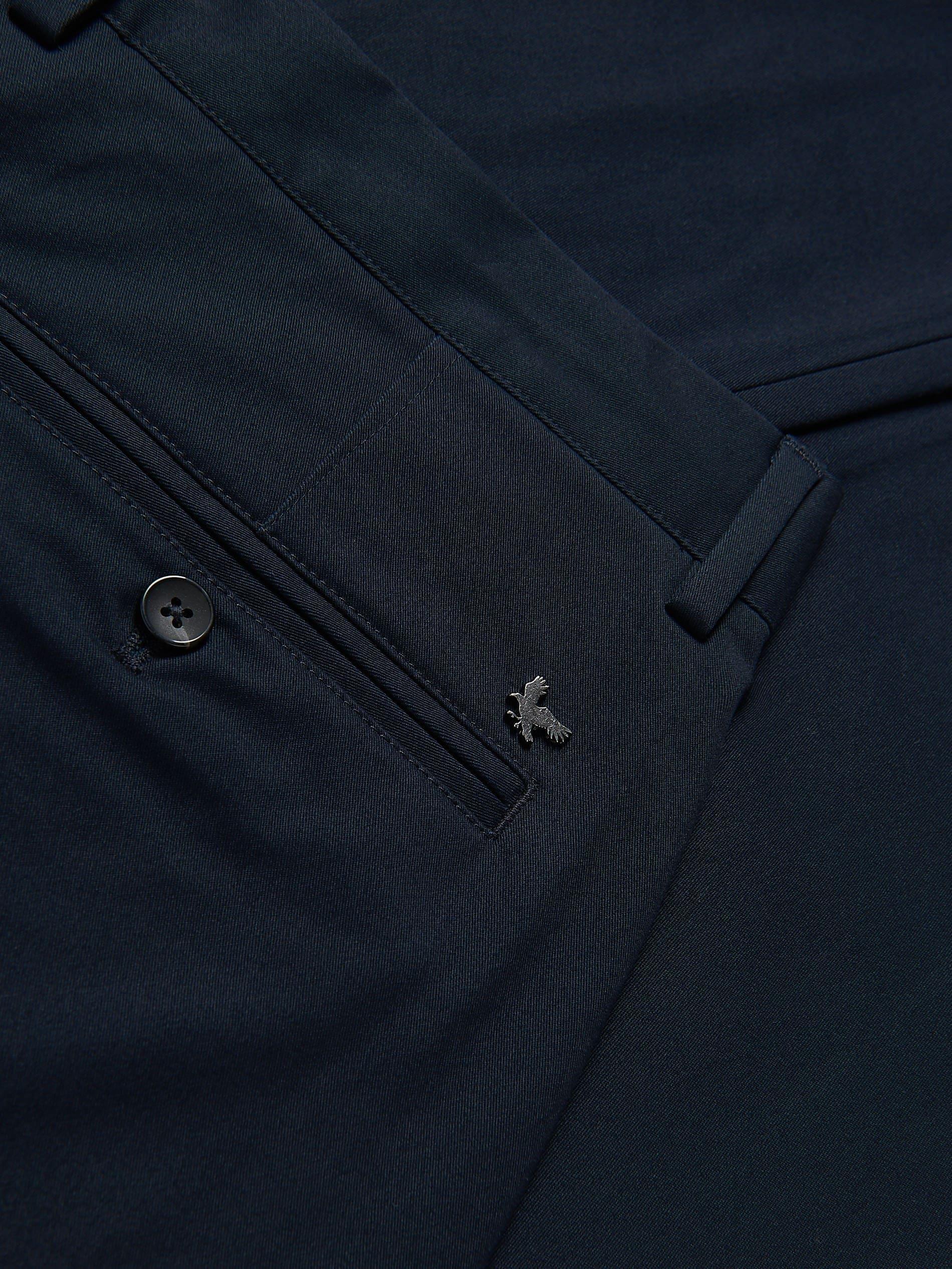 NAVY Chino slim cotton rich trousers, Navy, large image number 5
