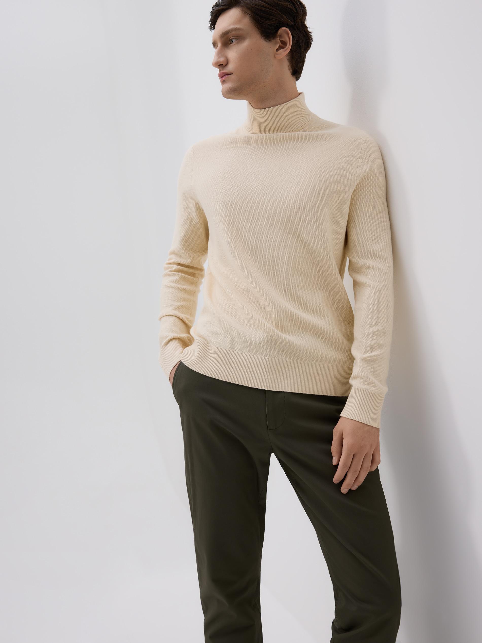 Brown Chino Slim Cotton Rich Trousers, Khaki, medium