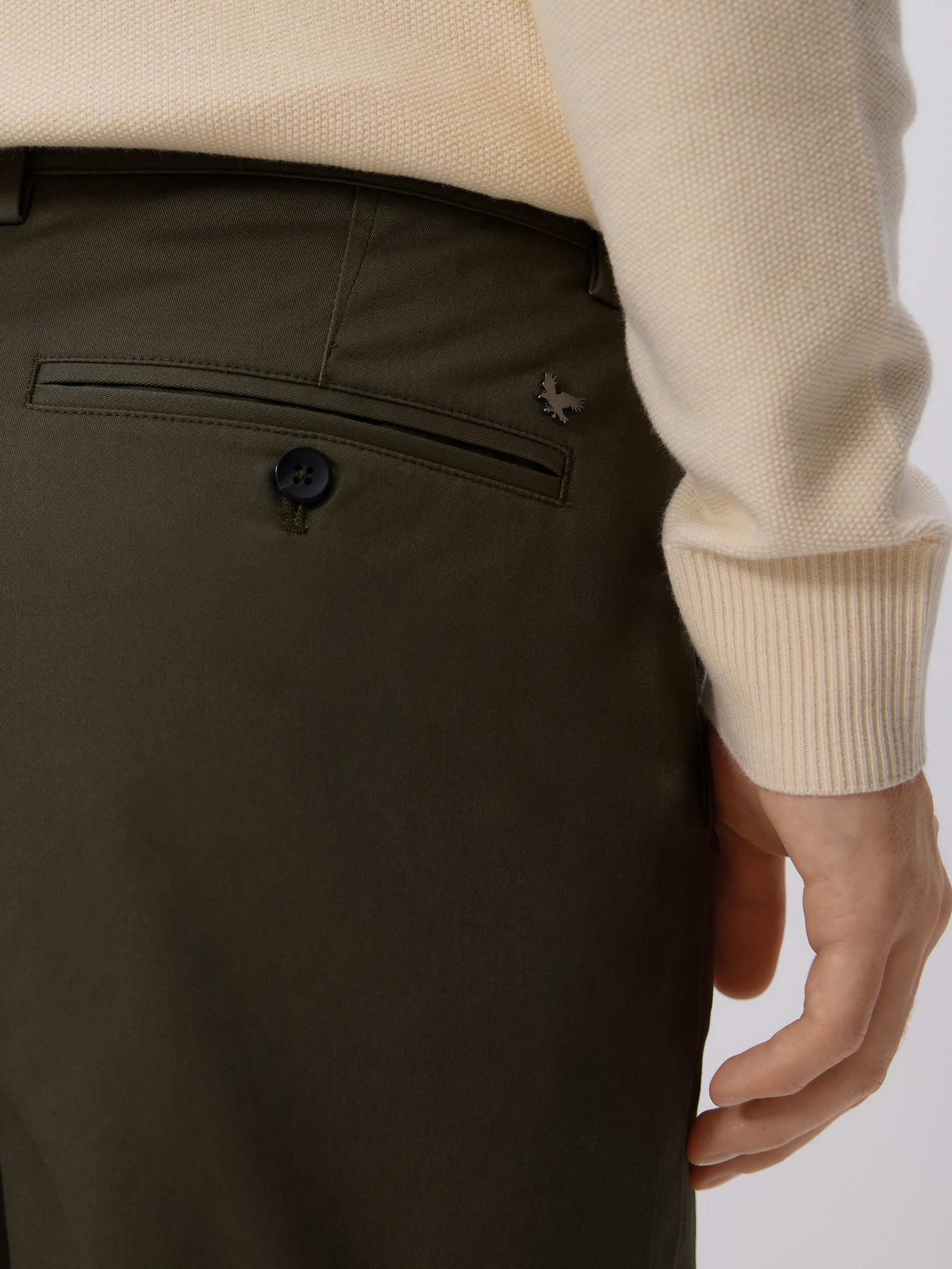 Brown Chino Slim Cotton Rich Trousers, Khaki, large image number 4