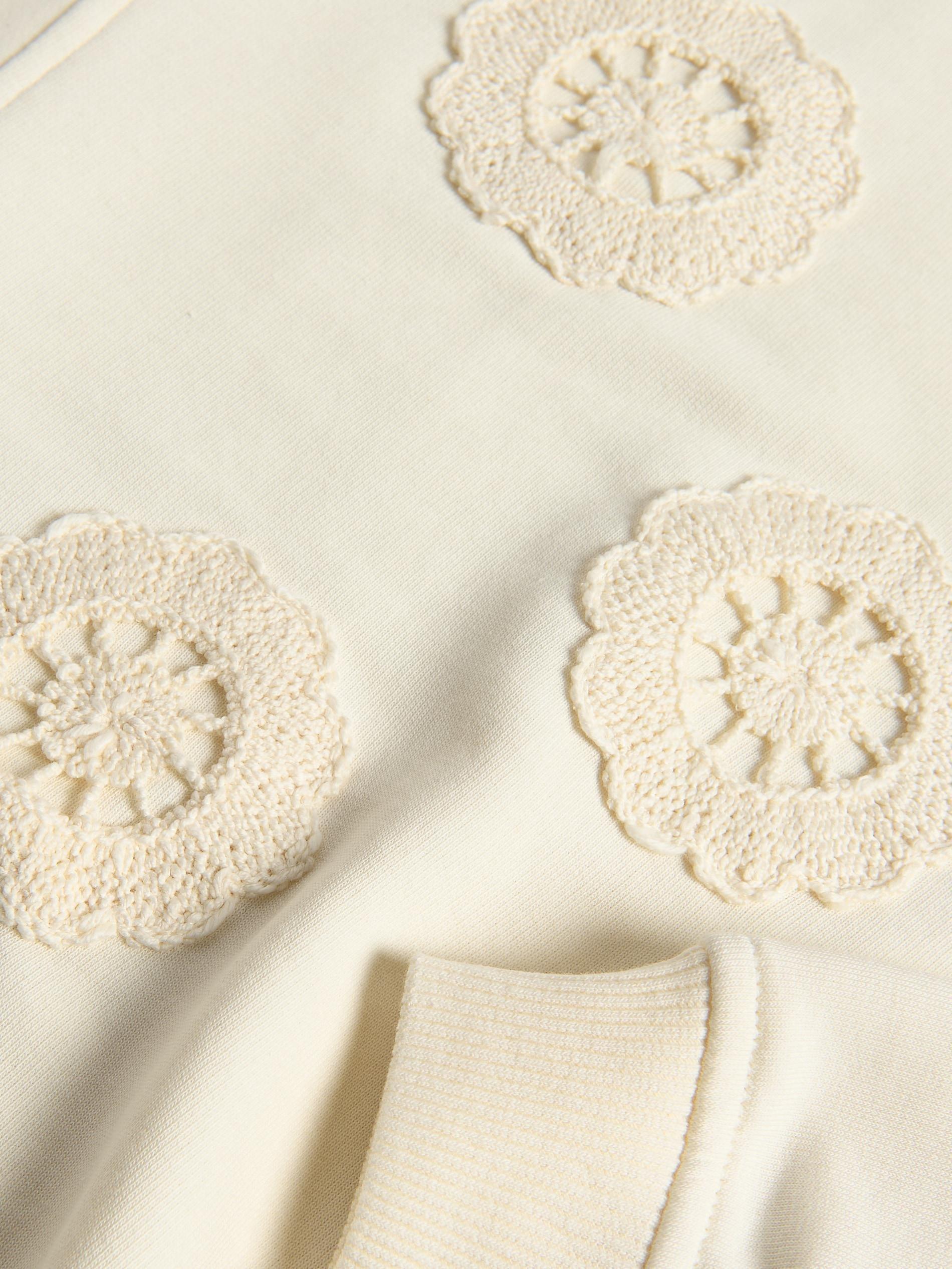 NUDE Sweatshirt with embroidery detailing, Ivory, large image number 1