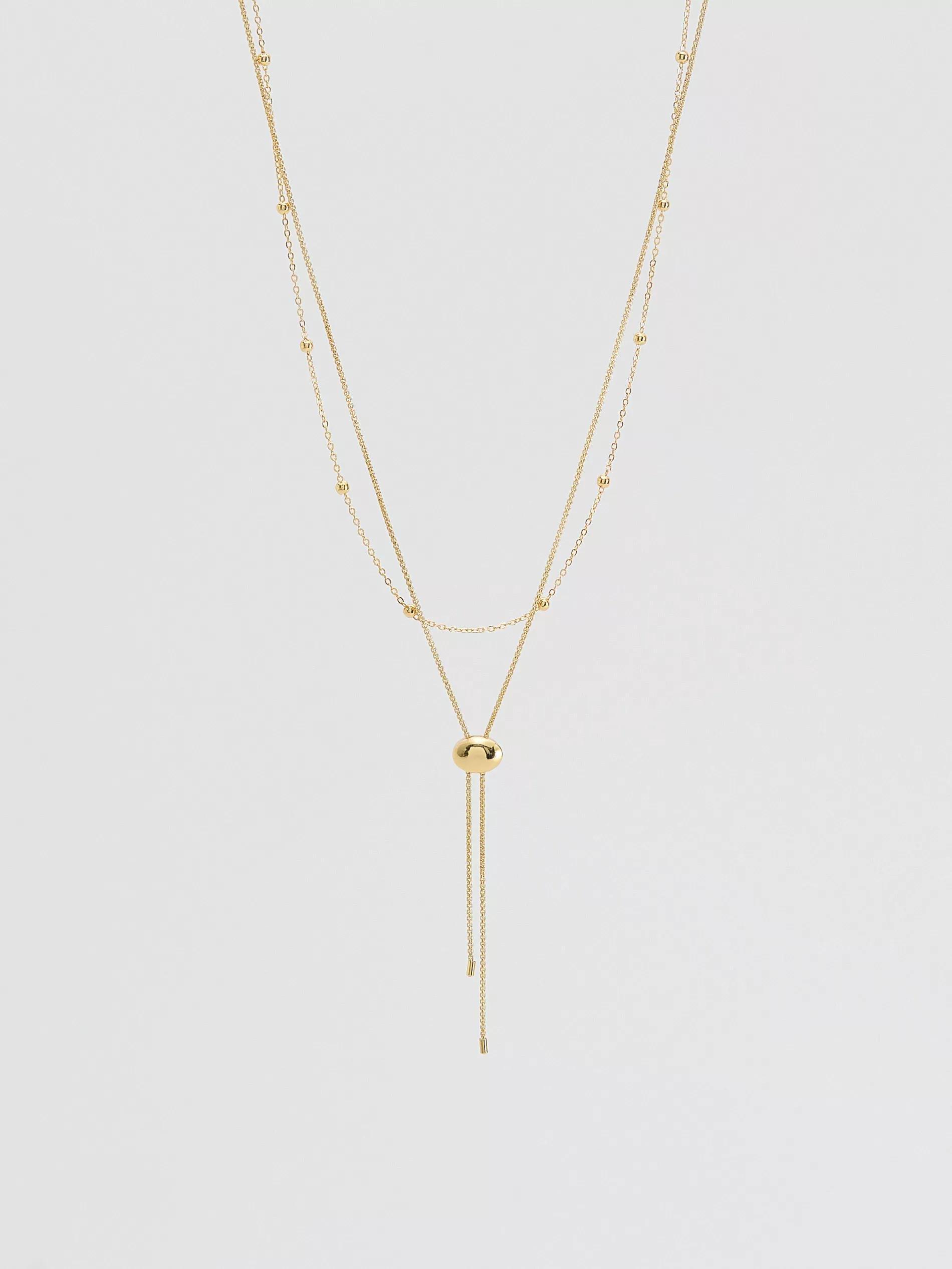 Gold Necklaces Set, Golden, large image number 0