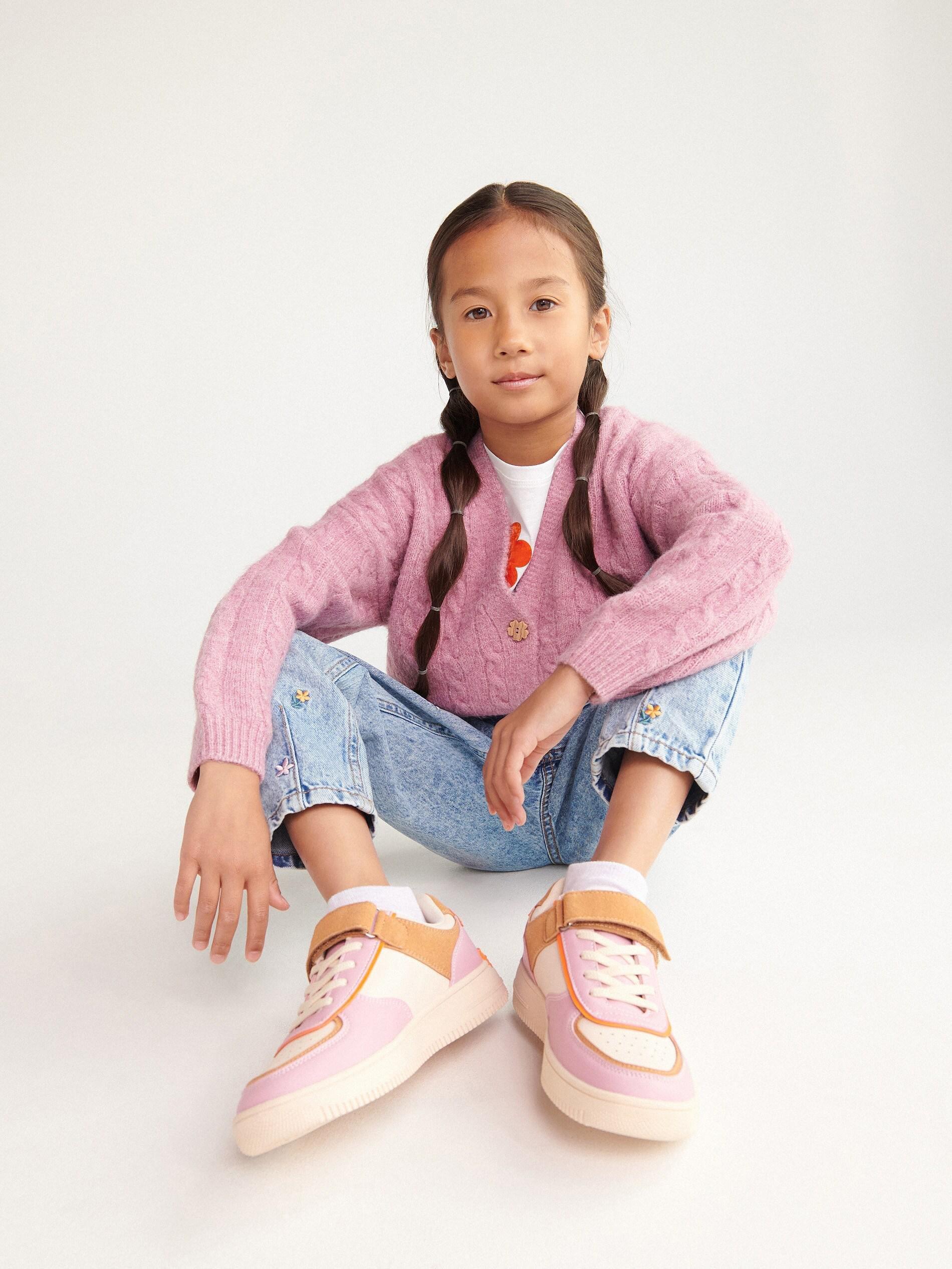 Purple Velcro Fastening Sneakers, Unisex Kids, , large image number 4