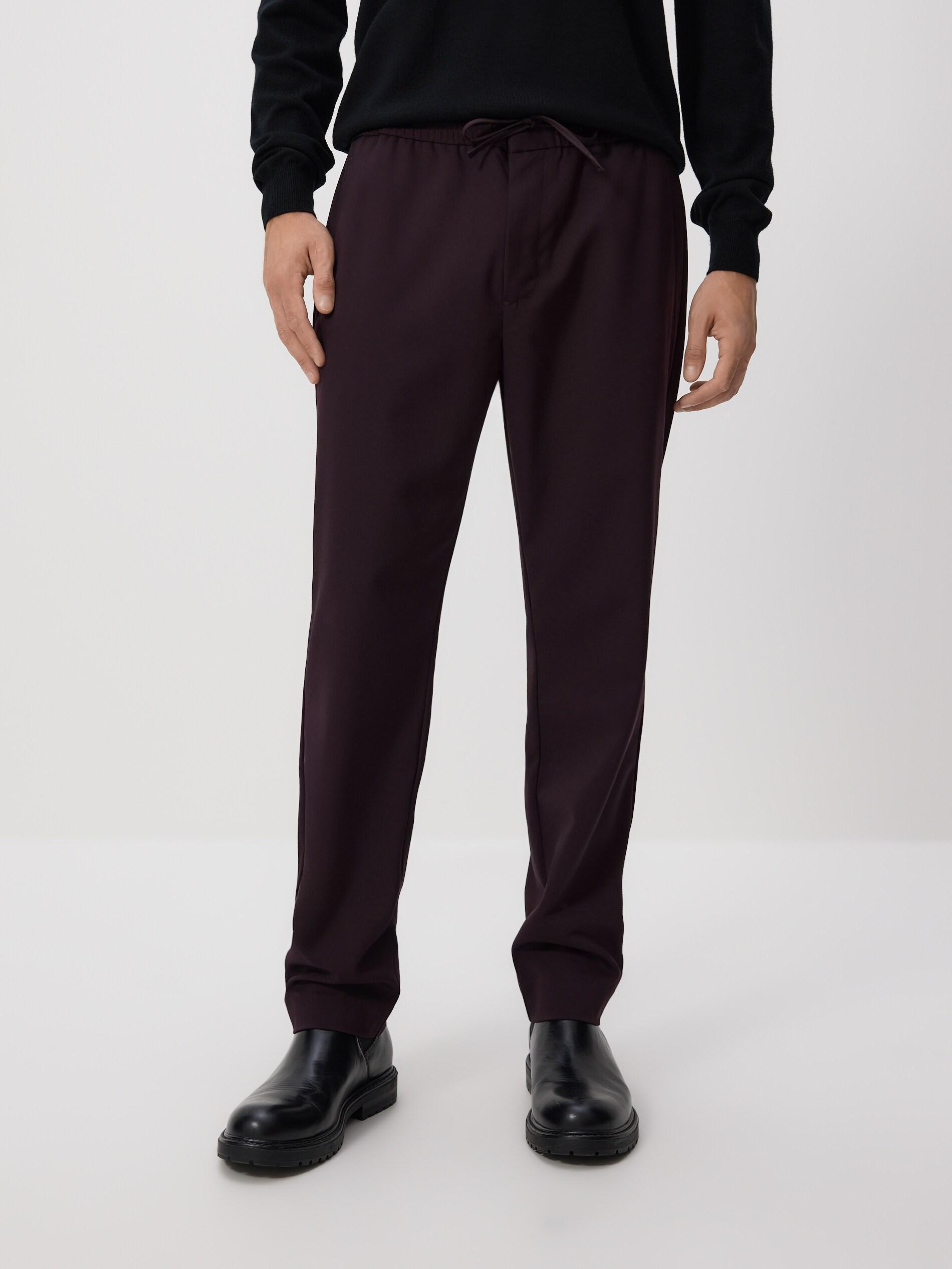 بنطال جوغر عنابي, Burgundy, large image number 0