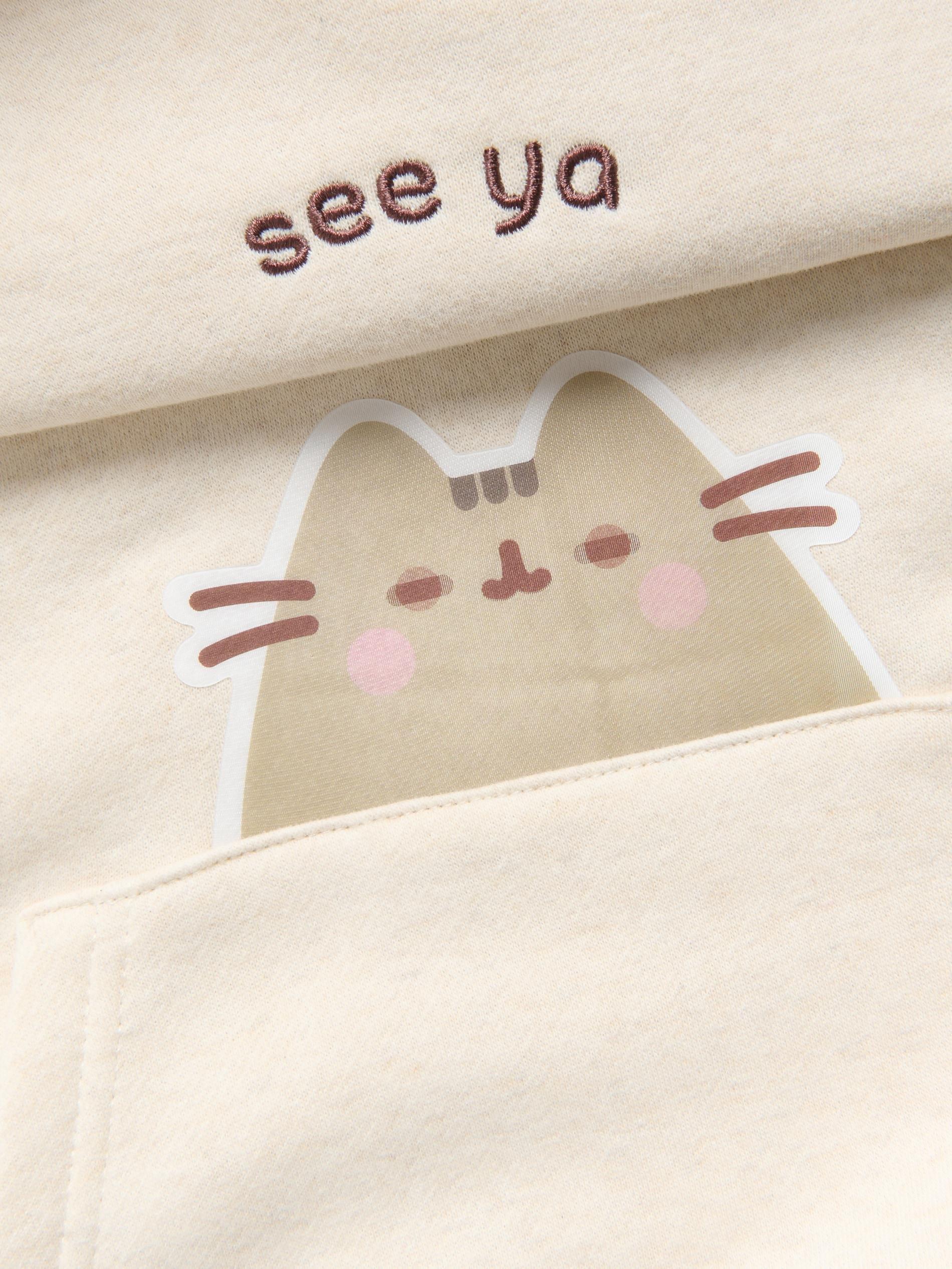 BEIGE Pusheen sweatshirt with 3D applique, , large image number 4