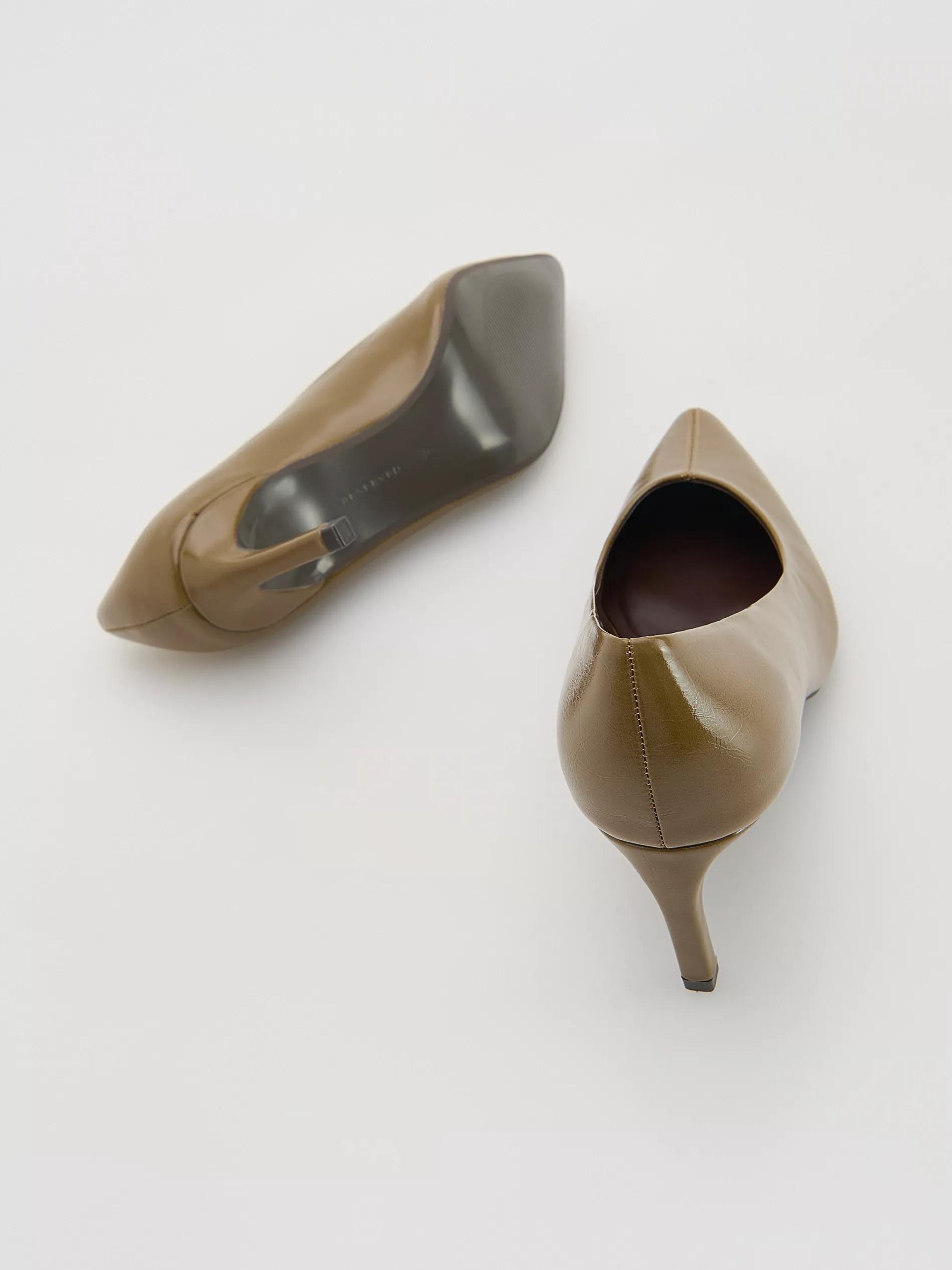 Brown High-Heeled Pumps, Khaki, large image number 2
