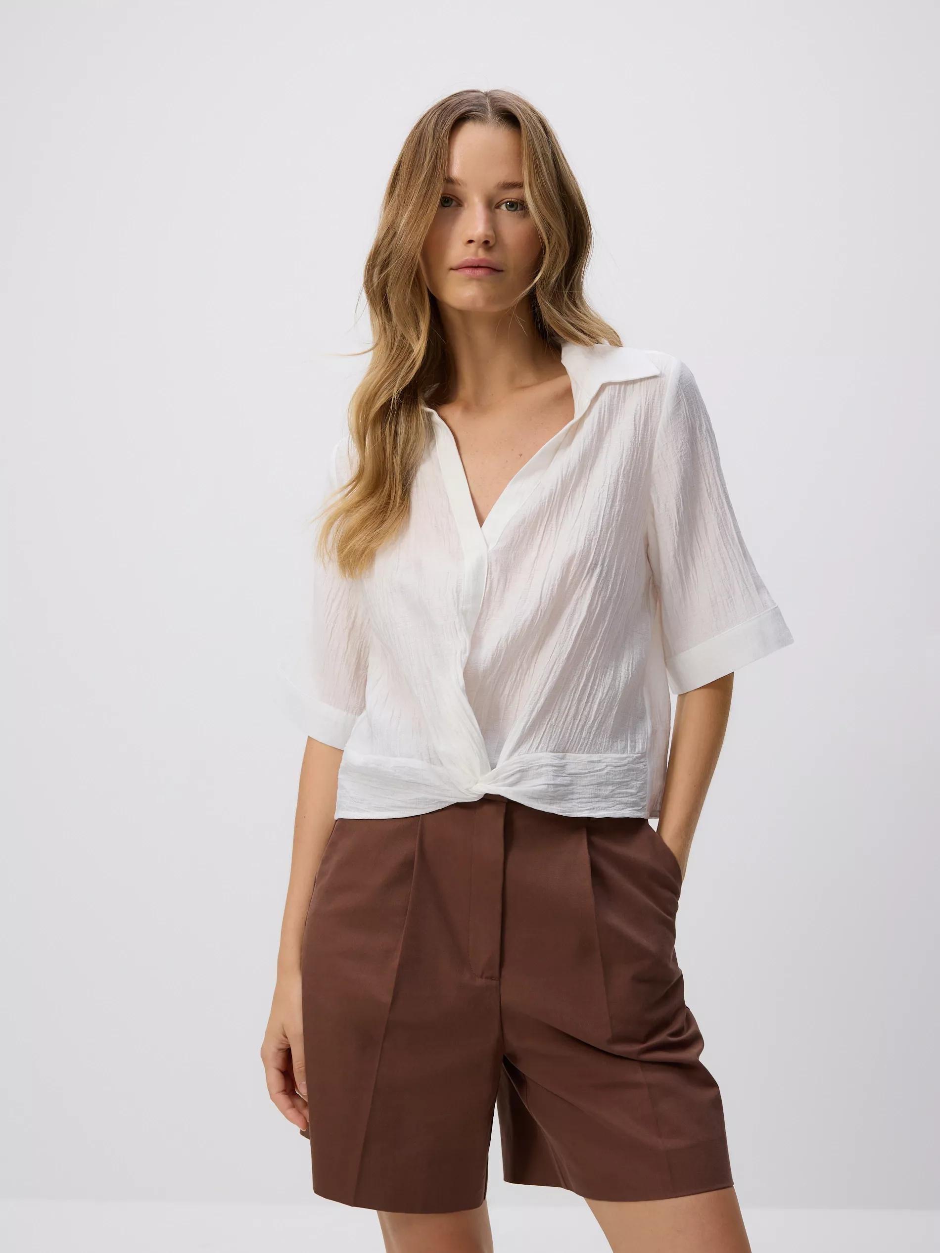 WHITE Crease effect shirt, , large image number 2
