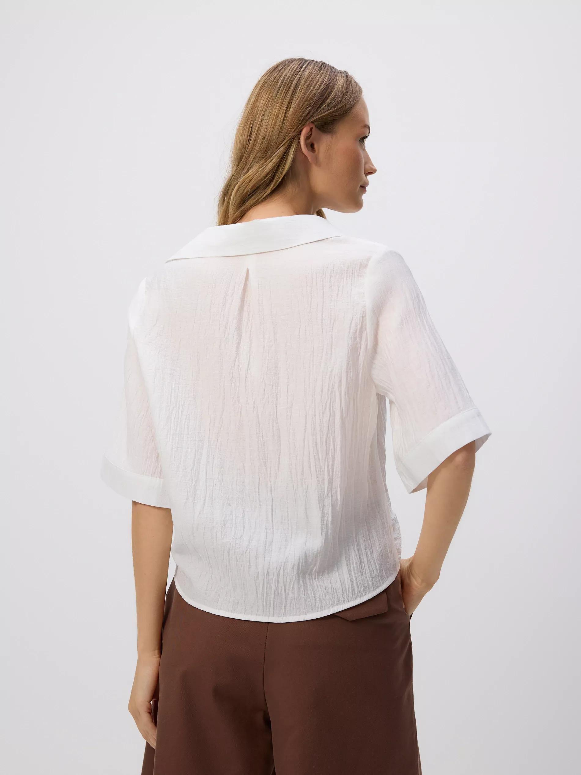 WHITE Crease effect shirt, , large image number 4