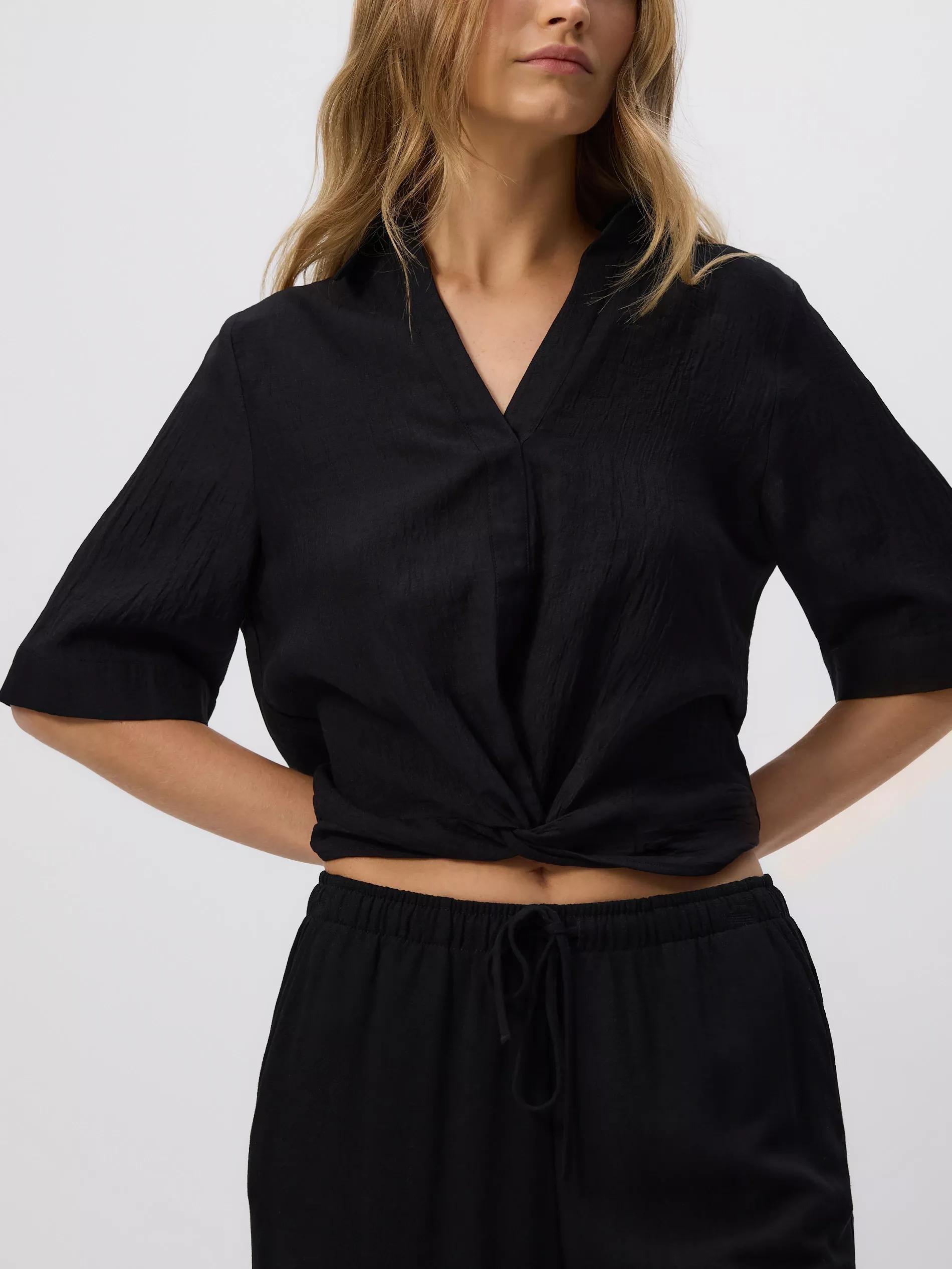 BLACK Crease effect shirt, , large image number 3
