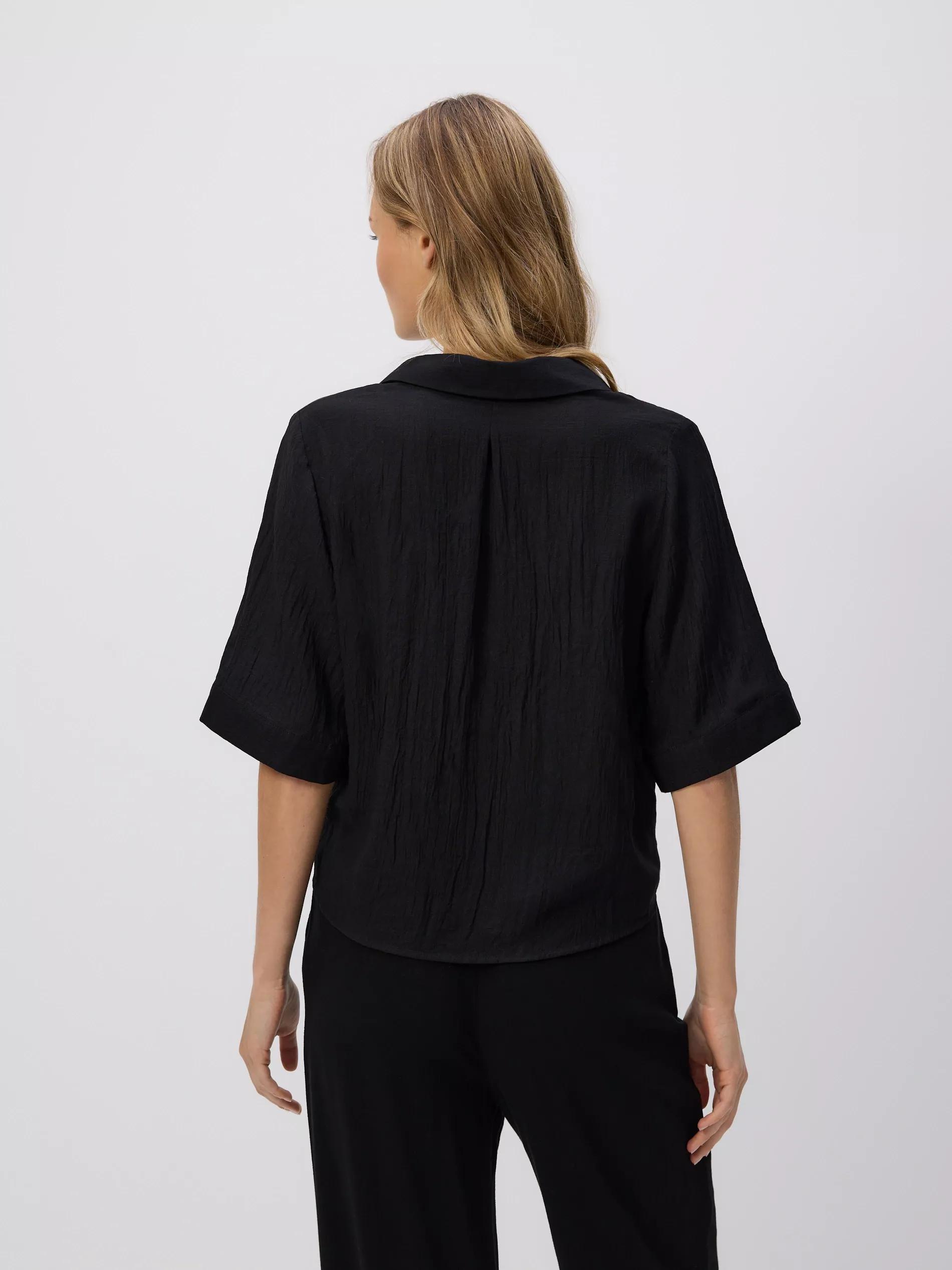 BLACK Crease effect shirt, , large image number 4