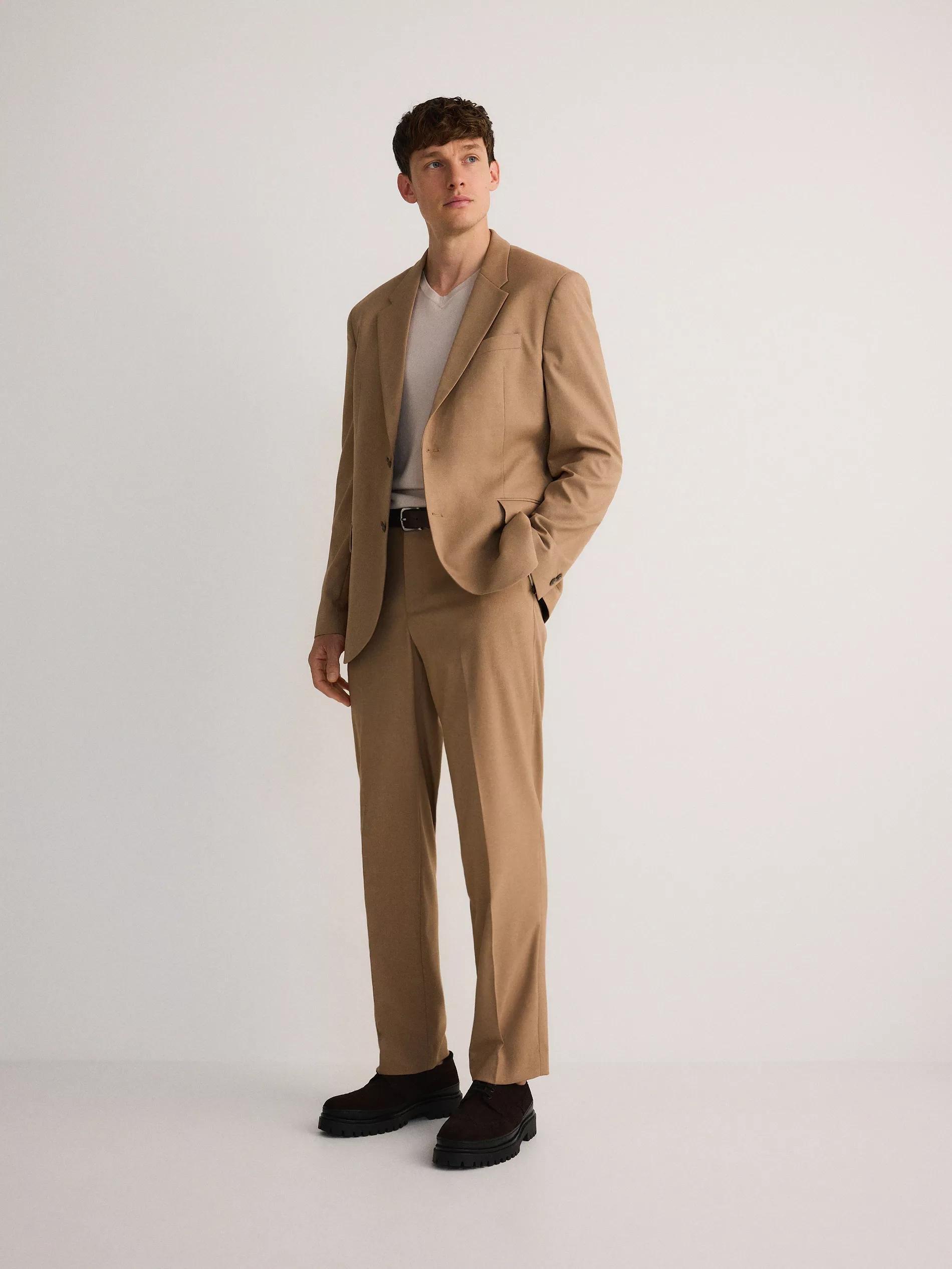 Beige Sweater With High Viscose Content, , large image number 2