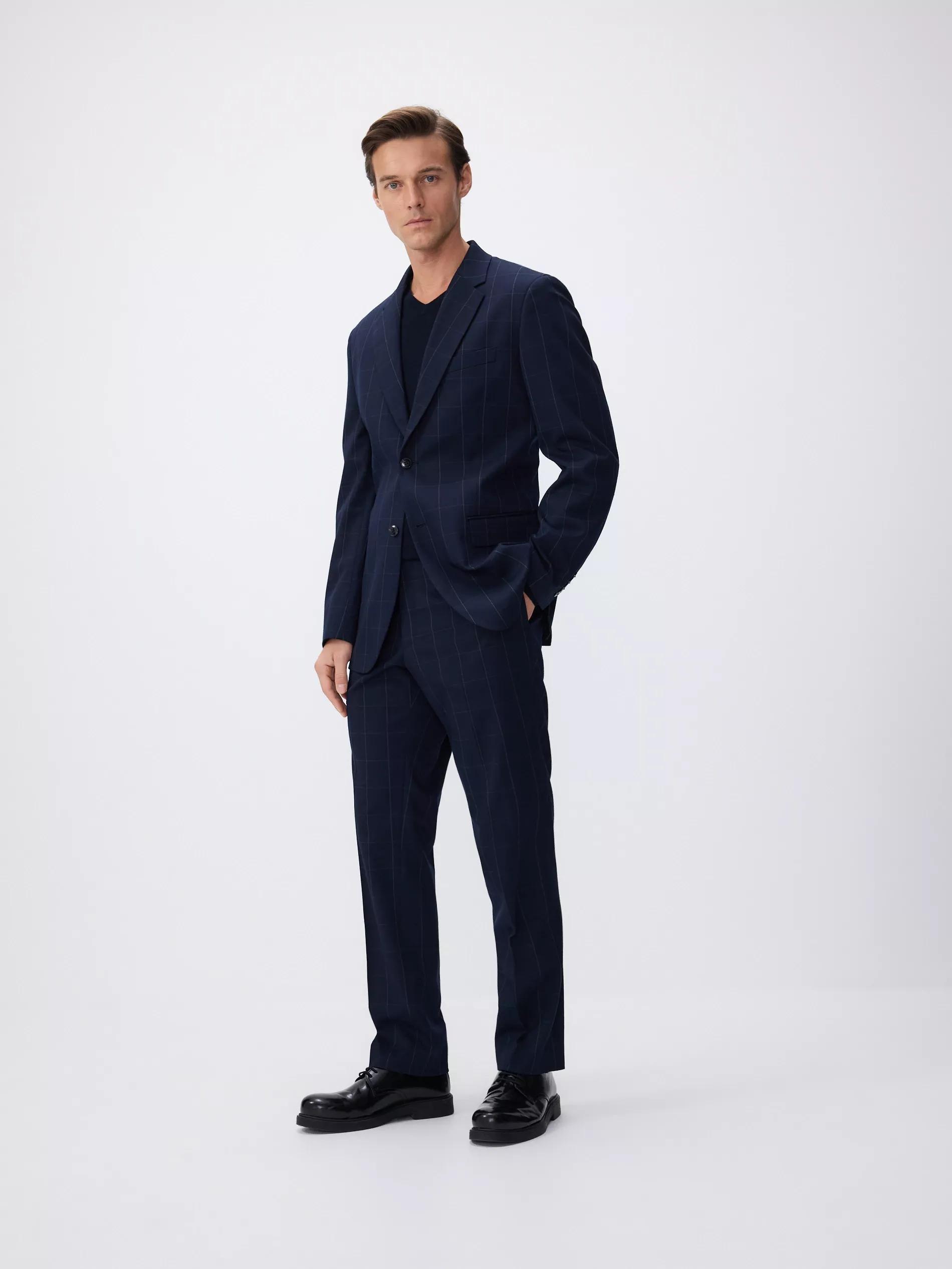 Blue Sweater With High Viscose Content, , large image number 2