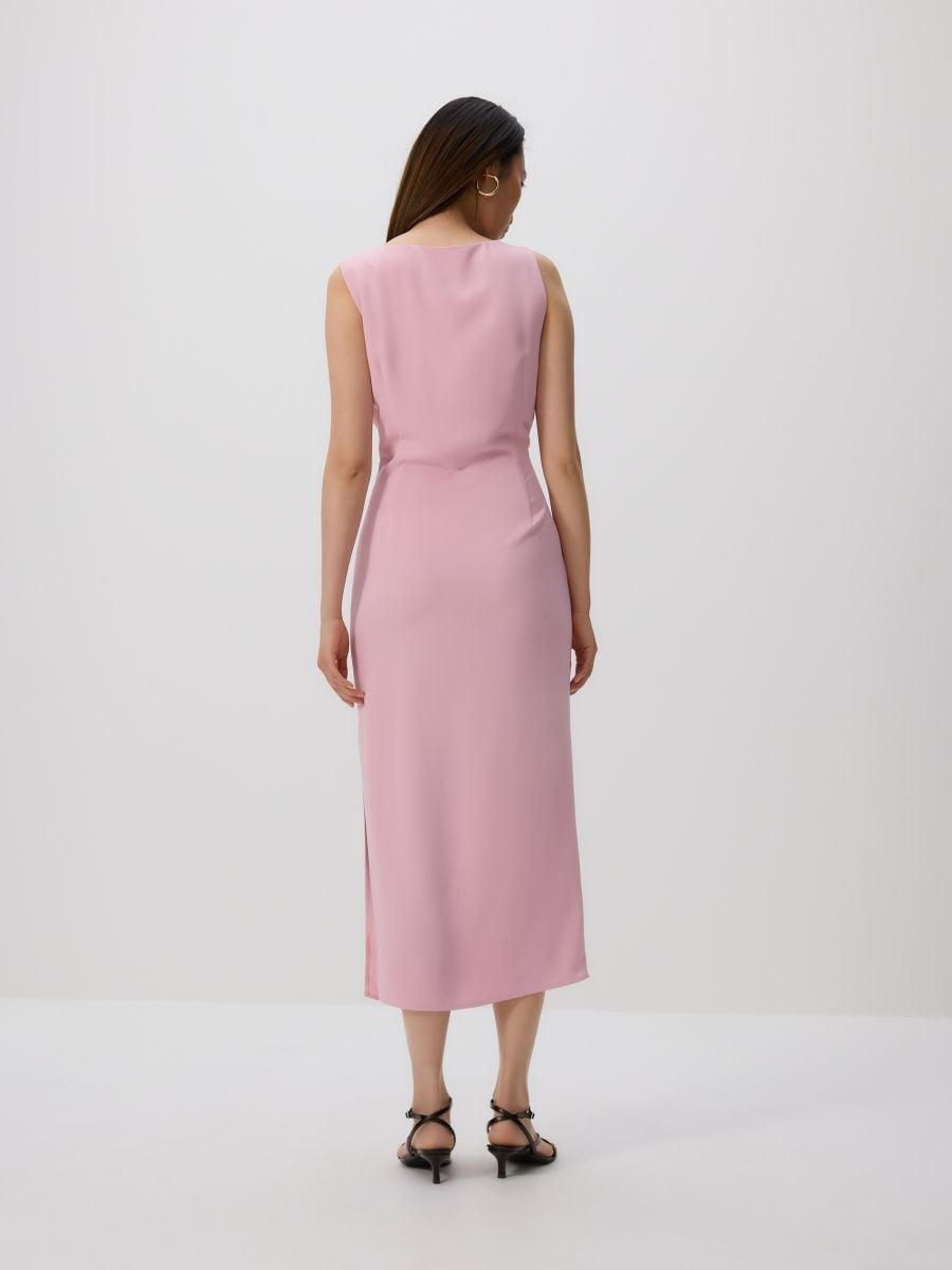 Pink Dress With Rose Detail, , large image number 2