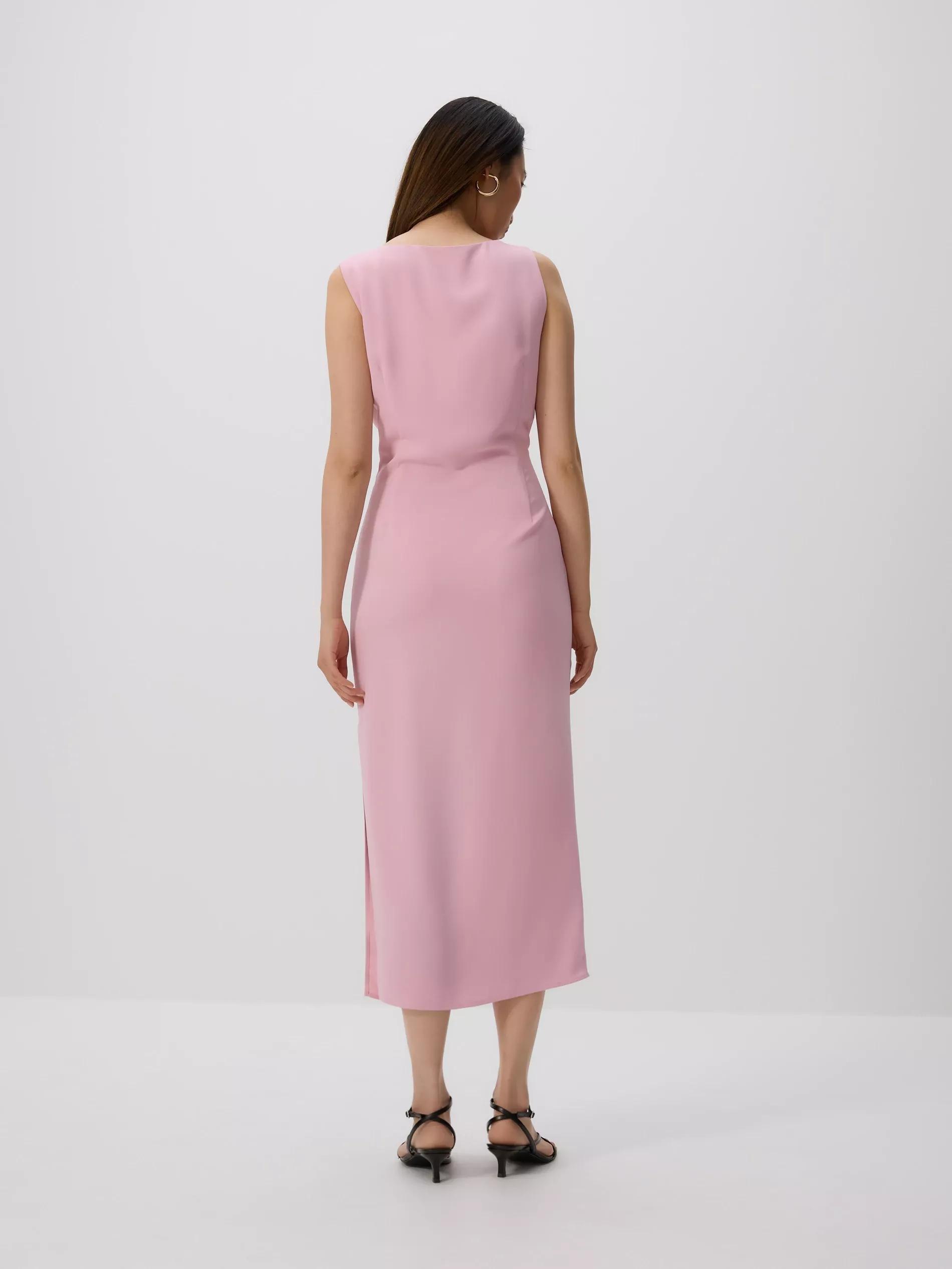 Pink Dress With Rose Detail, , large image number 3