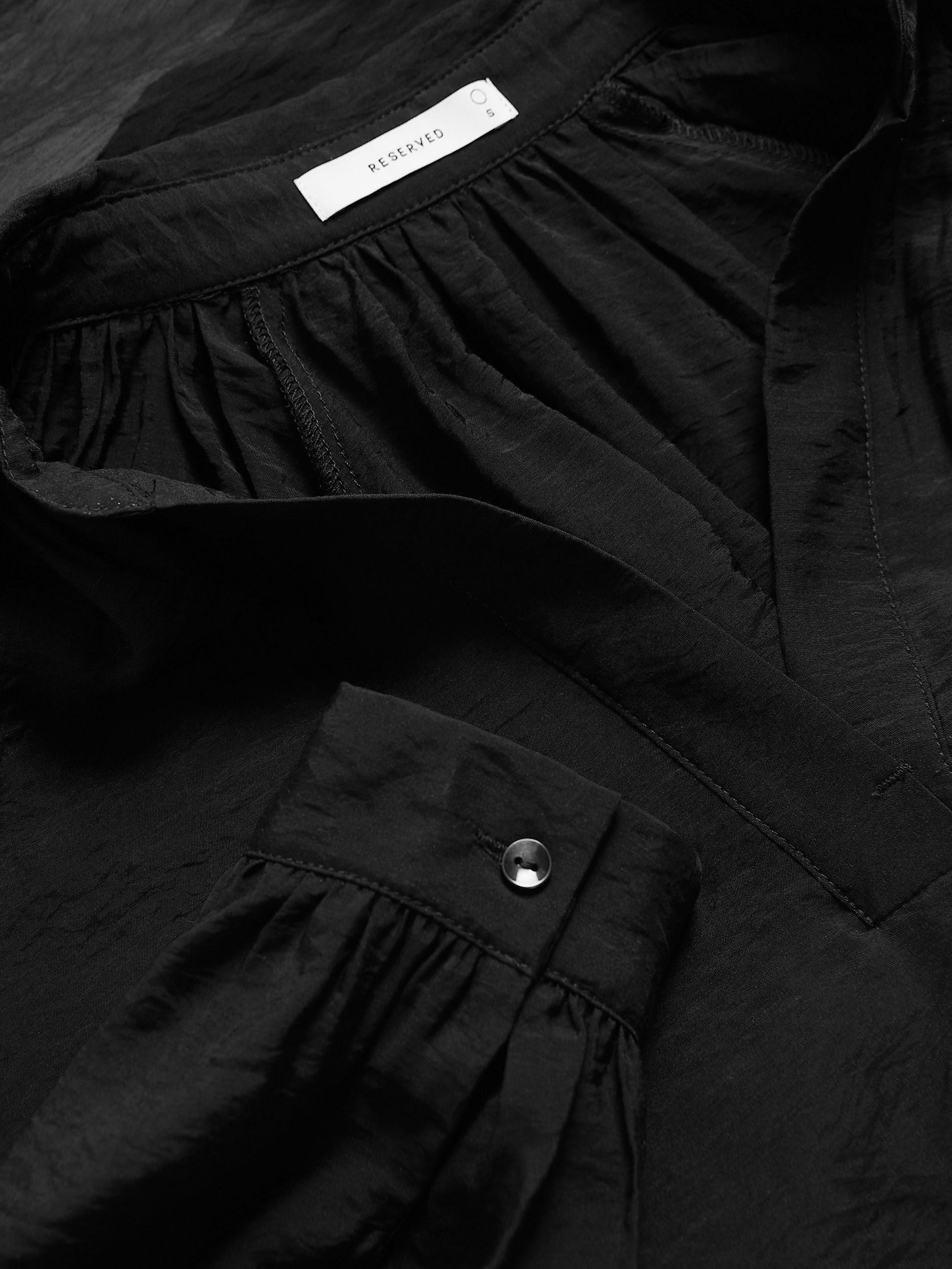 Black Viscose Blend Blouse, , large image number 5