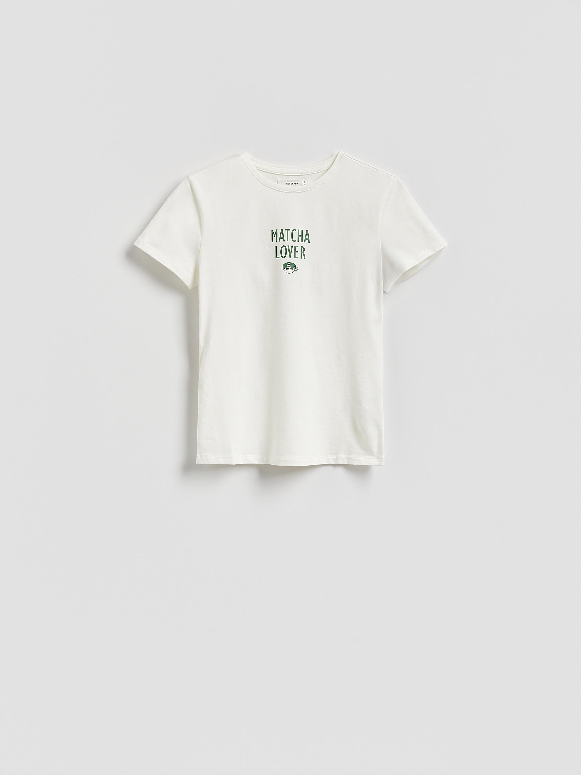 White T-Shirt With Print, White, large image number 3
