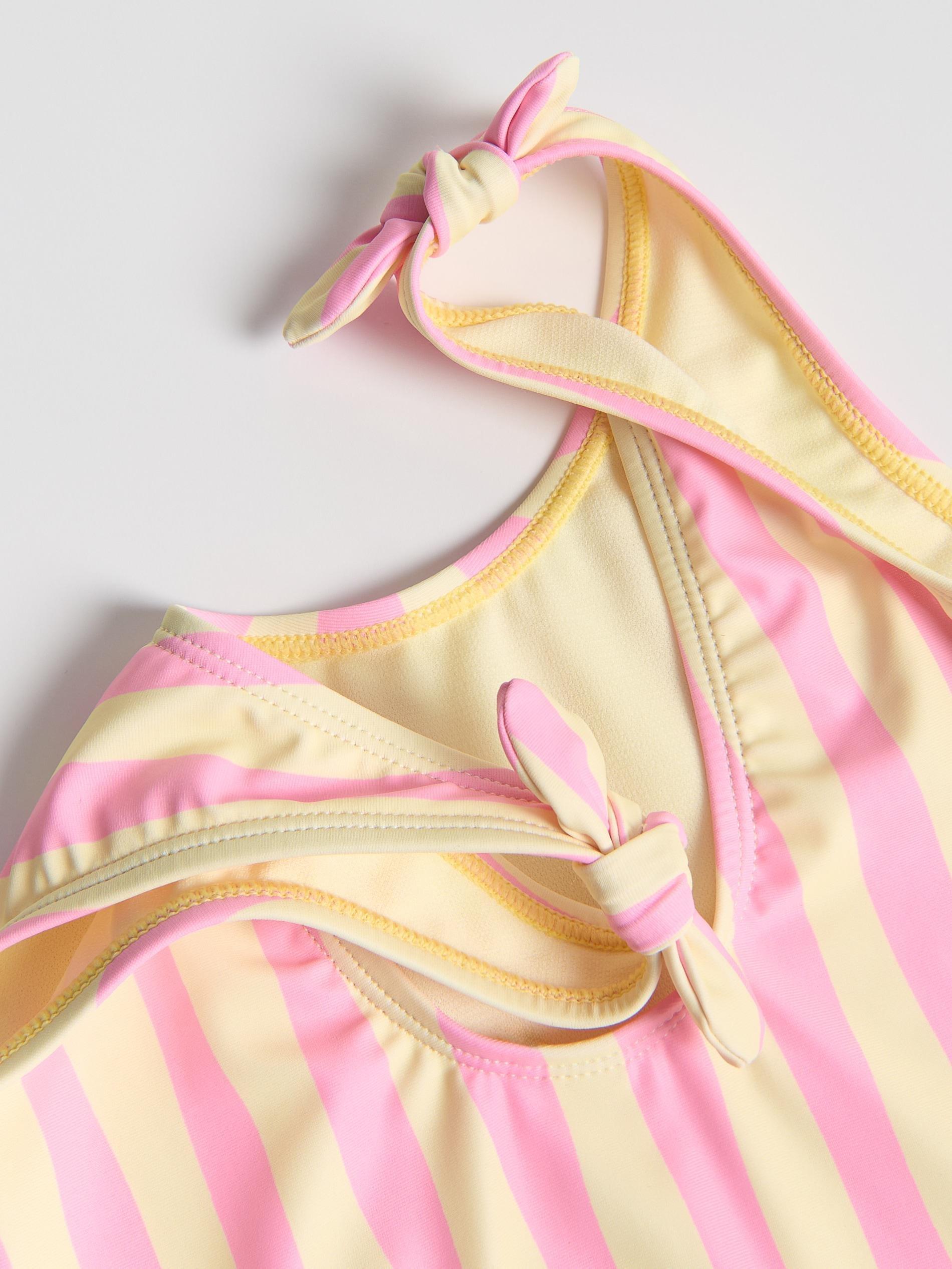 Multicolour One Piece Stripe Swimsuit, Multicolor, large image number 1