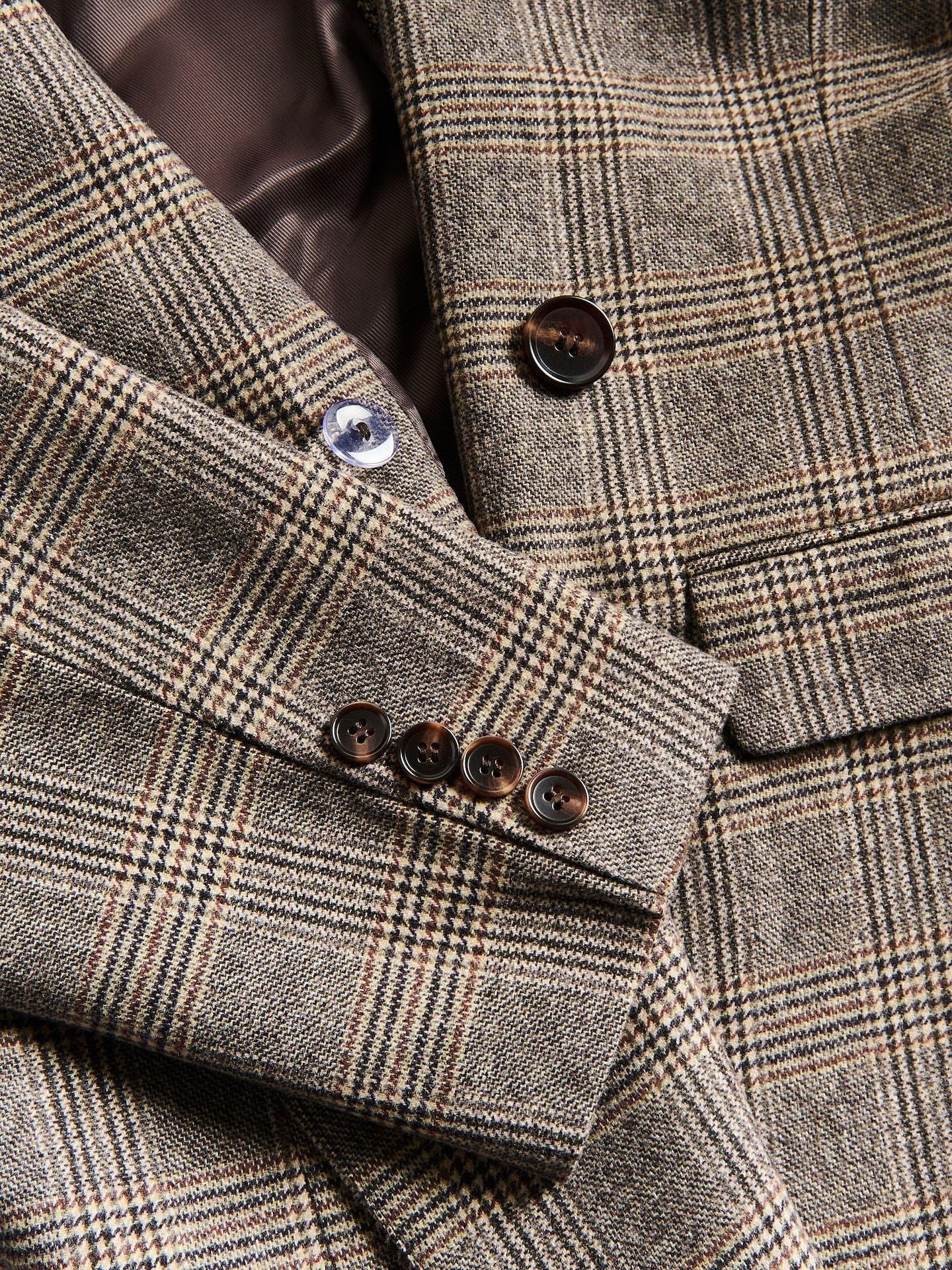 Multicolour Wool Blend Blazer, Multicolor, medium
