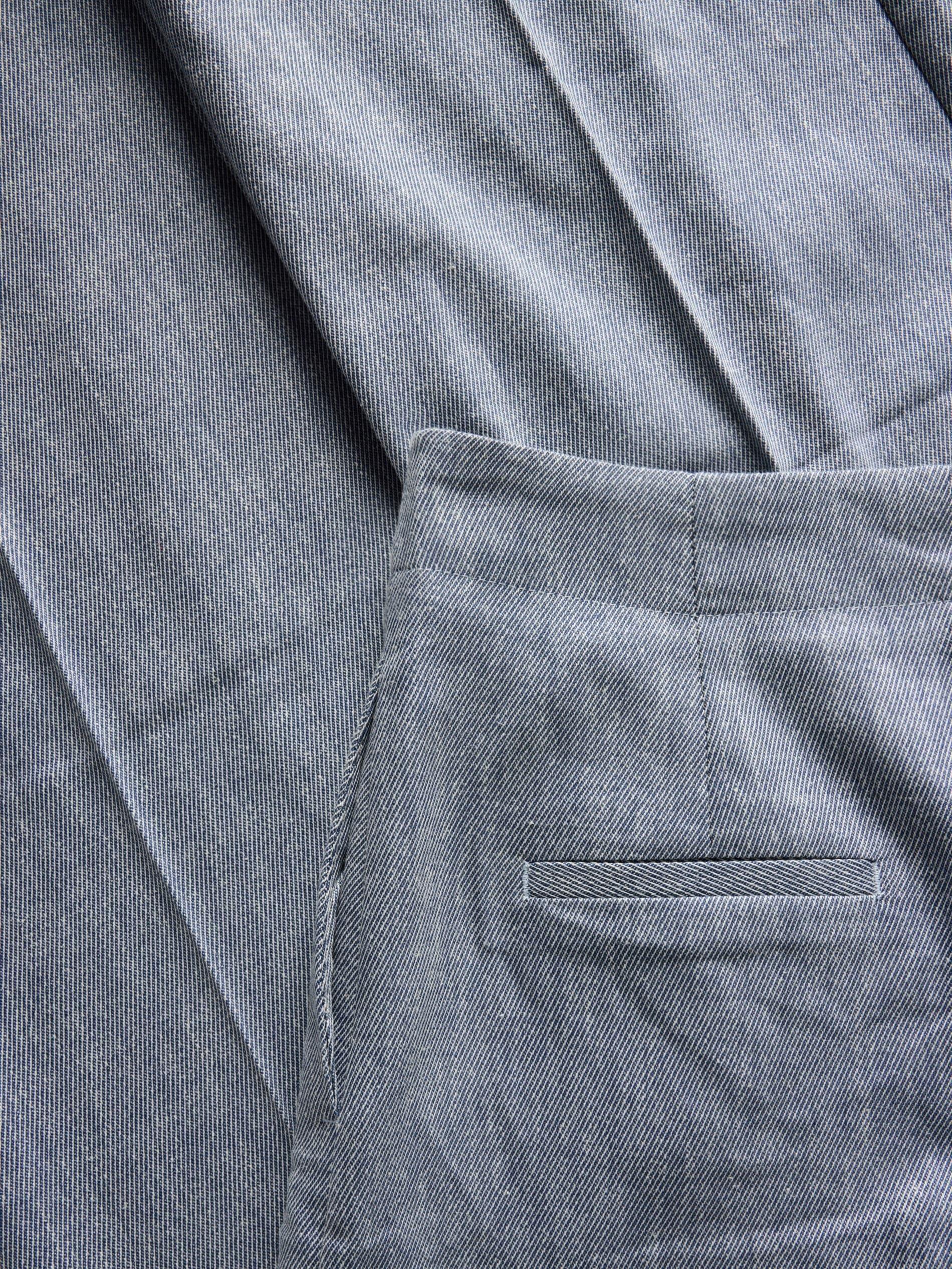 Blue Pressed Creased Trousers, , large image number 11