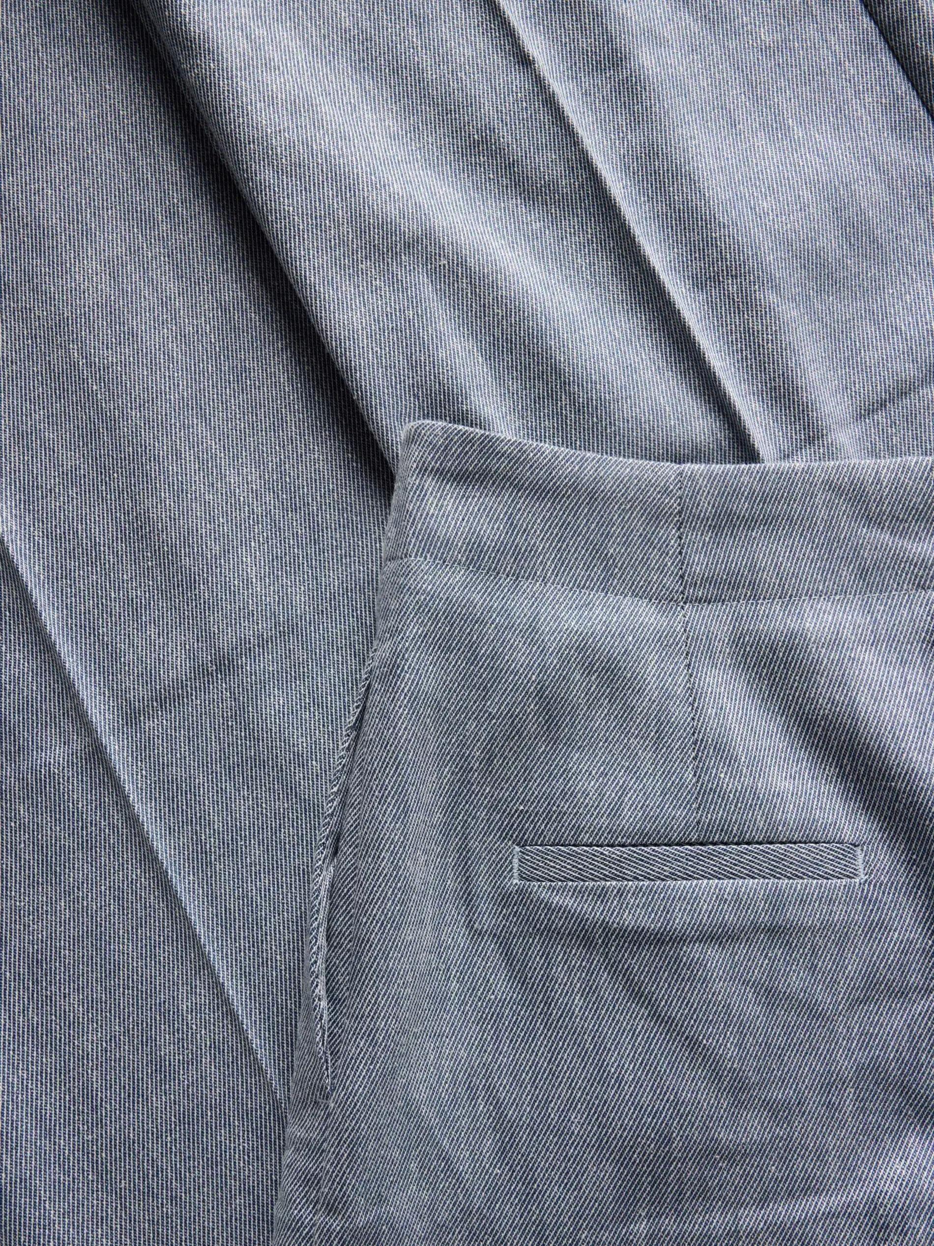 Blue Pressed Creased Trousers, , large image number 12