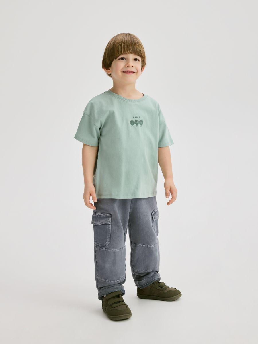 Turquoise T-Shirt, Kids Boy, , large image number 0