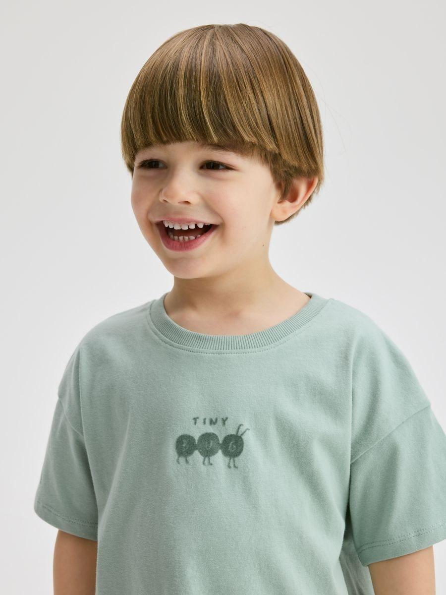 Turquoise T-Shirt, Kids Boy, , large image number 2