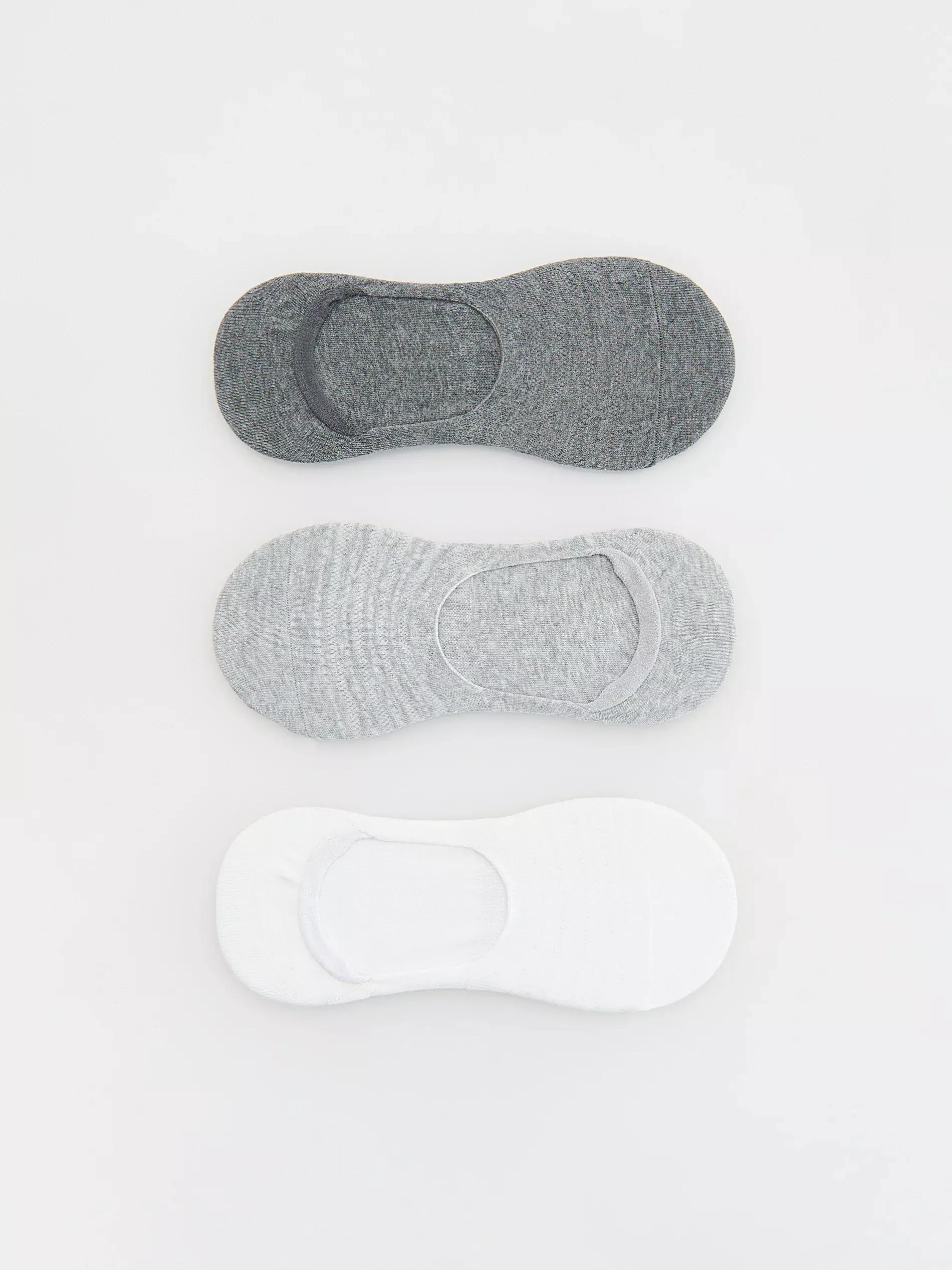Multicolour Invisible Socks 3 Pack, , large image number 0