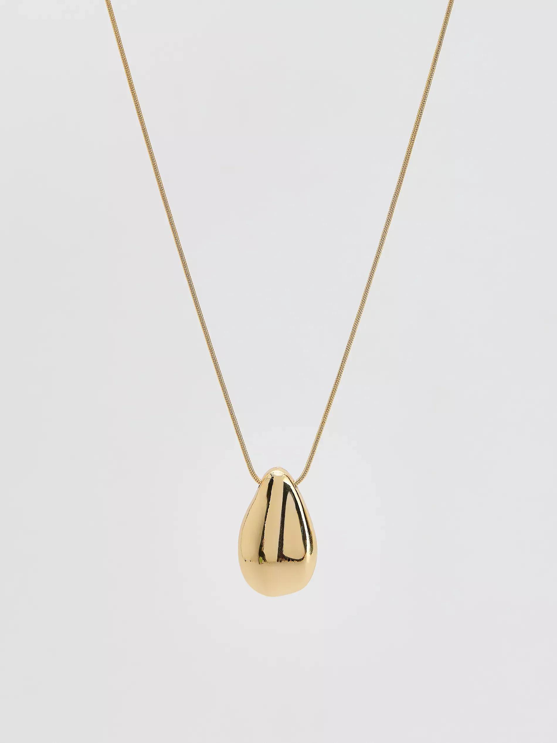 GOLDEN Necklace with pendant, Golden, large image number 0