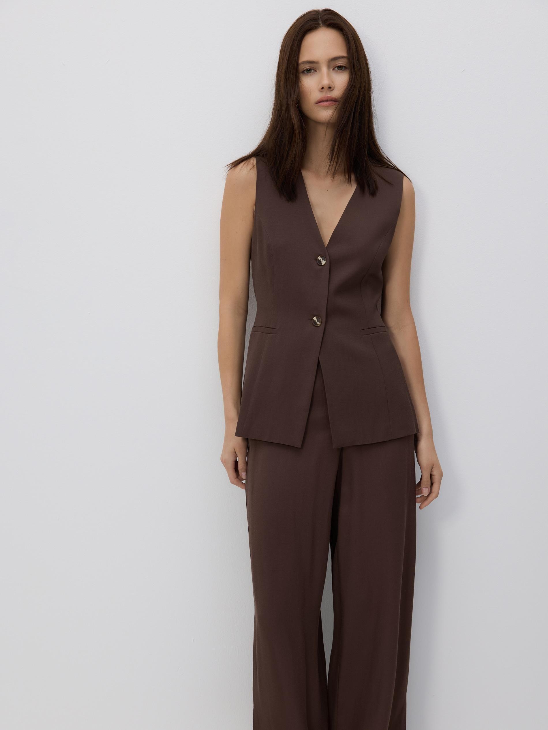 Brown Ladies` Vest, , medium