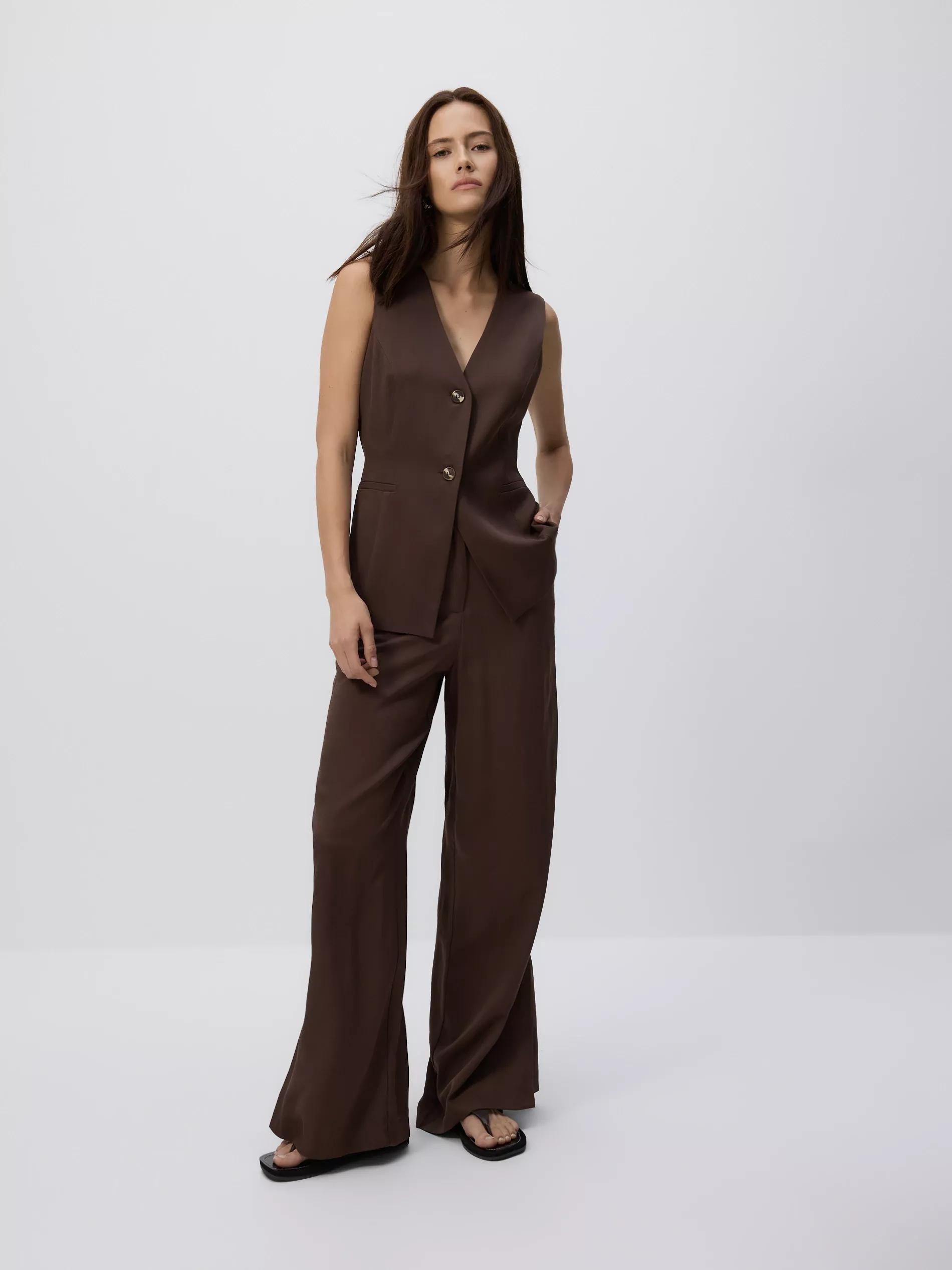 Brown Ladies` Vest, , large image number 1
