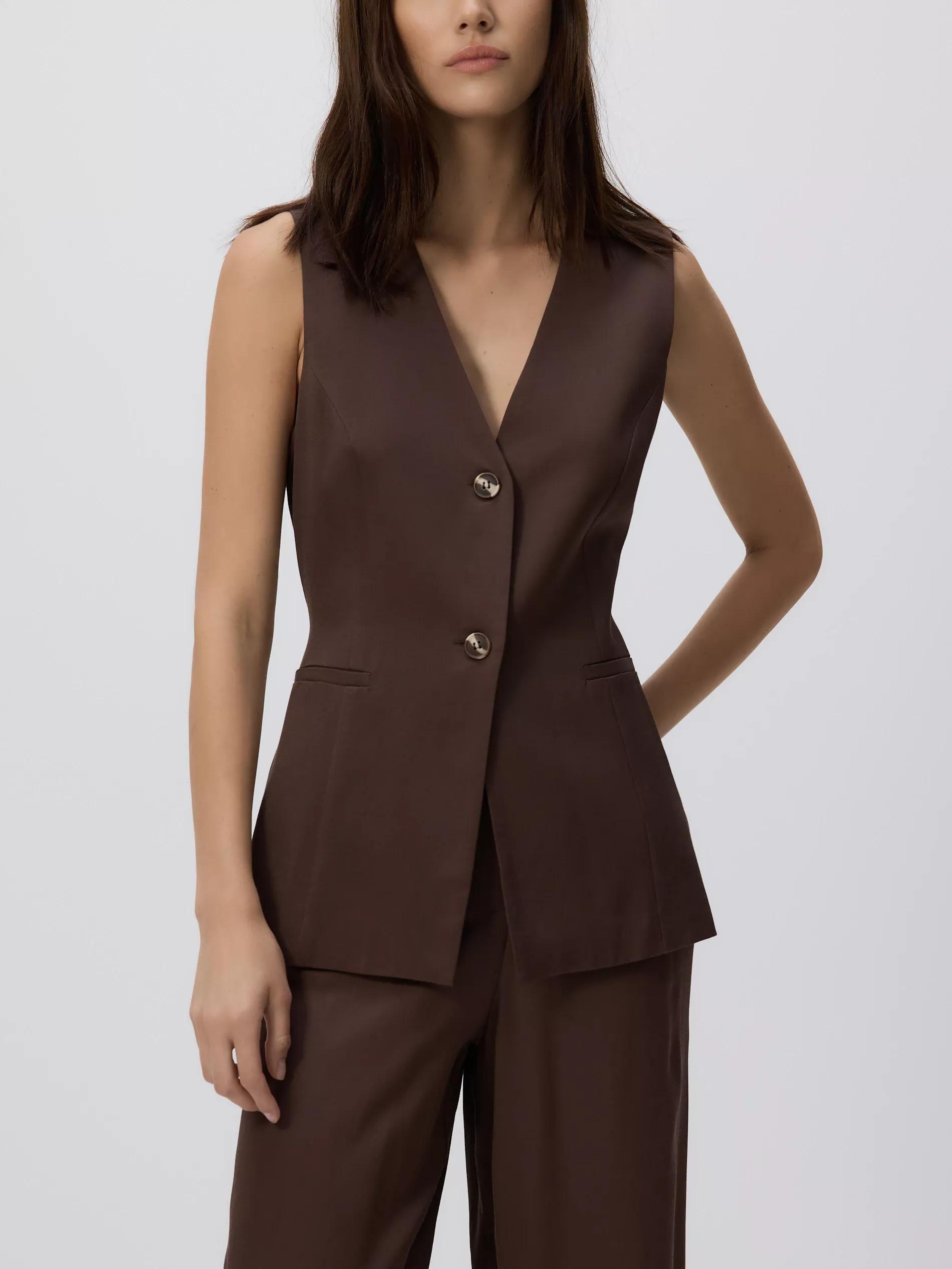 Brown Ladies` Vest, , large image number 3