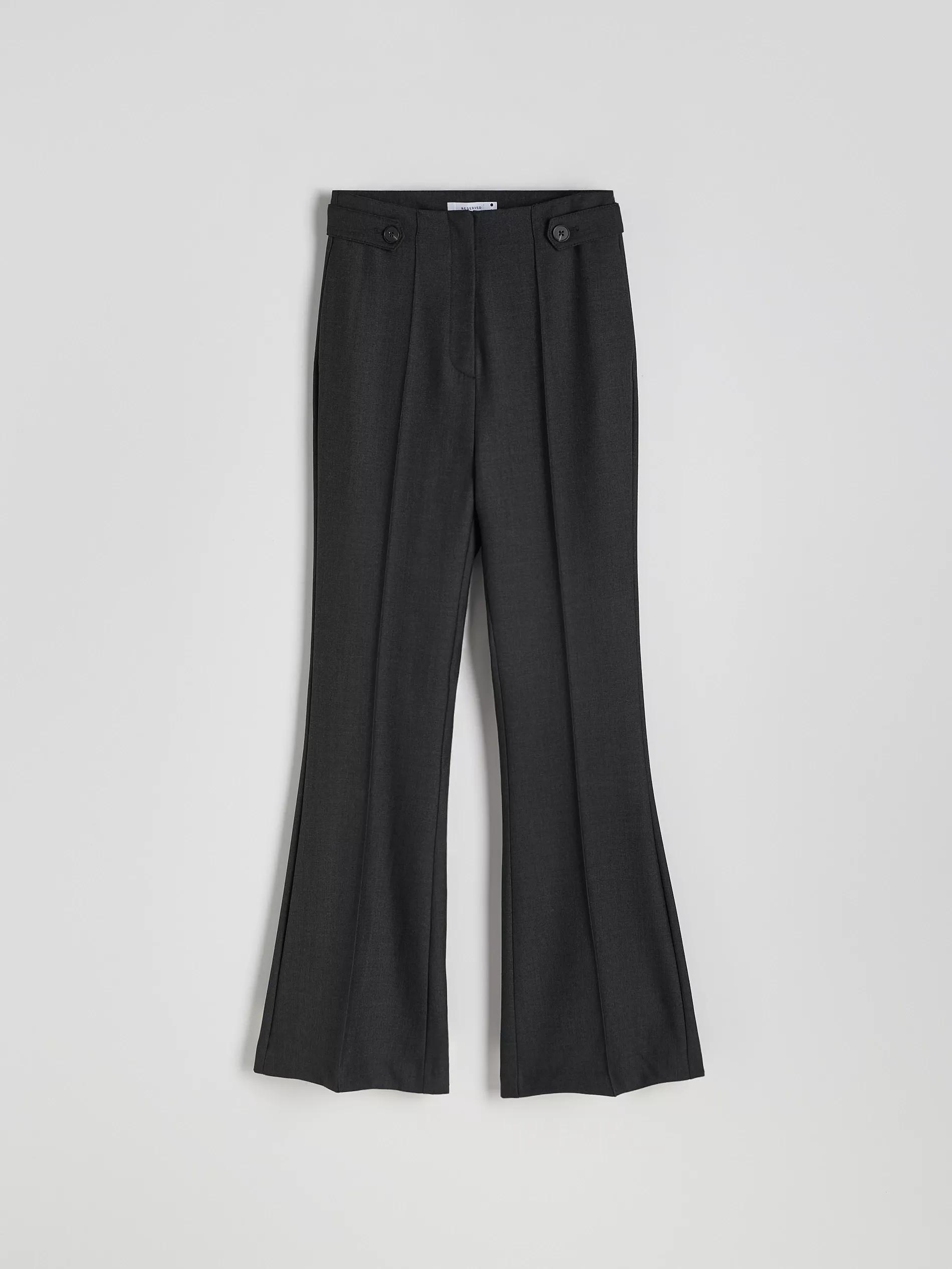 Grey Wide-Leg Pants, , large image number 0