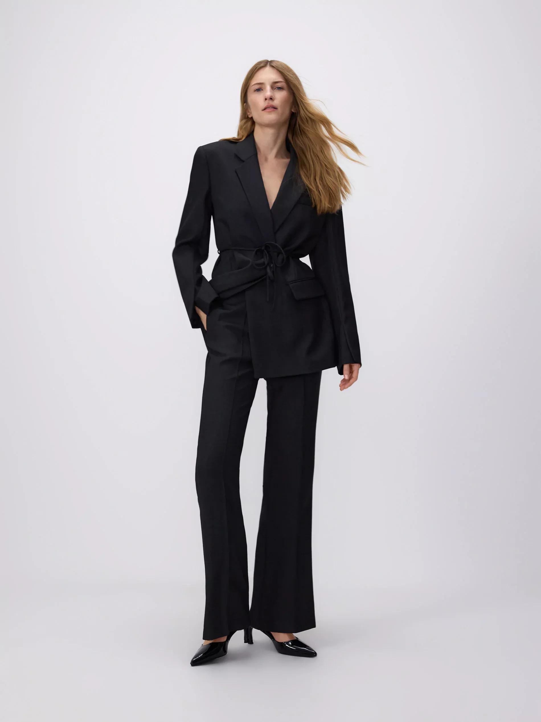 Grey Wide-Leg Pants, , large image number 2