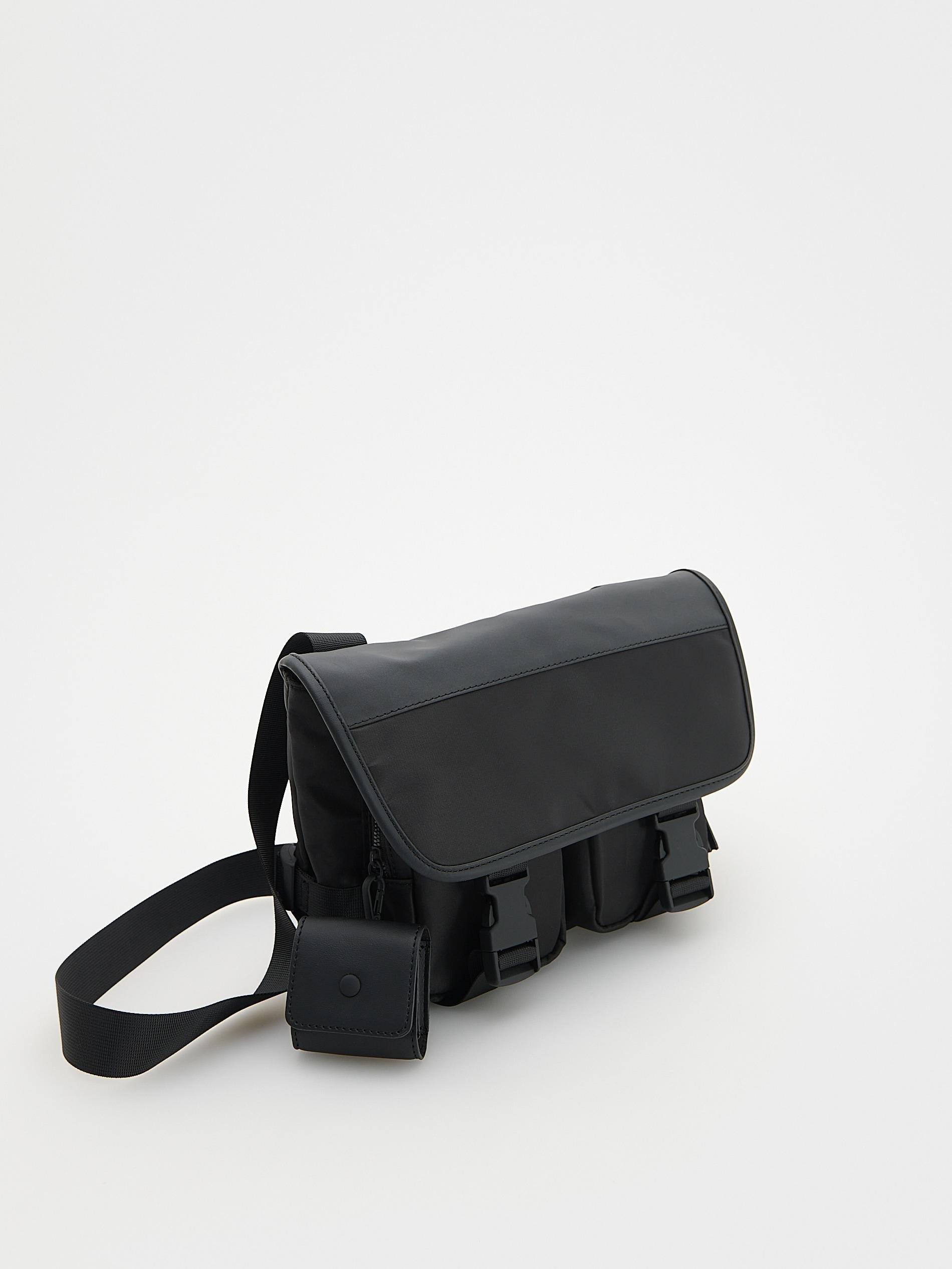 Black Shoulder Bag, Black, large image number 2