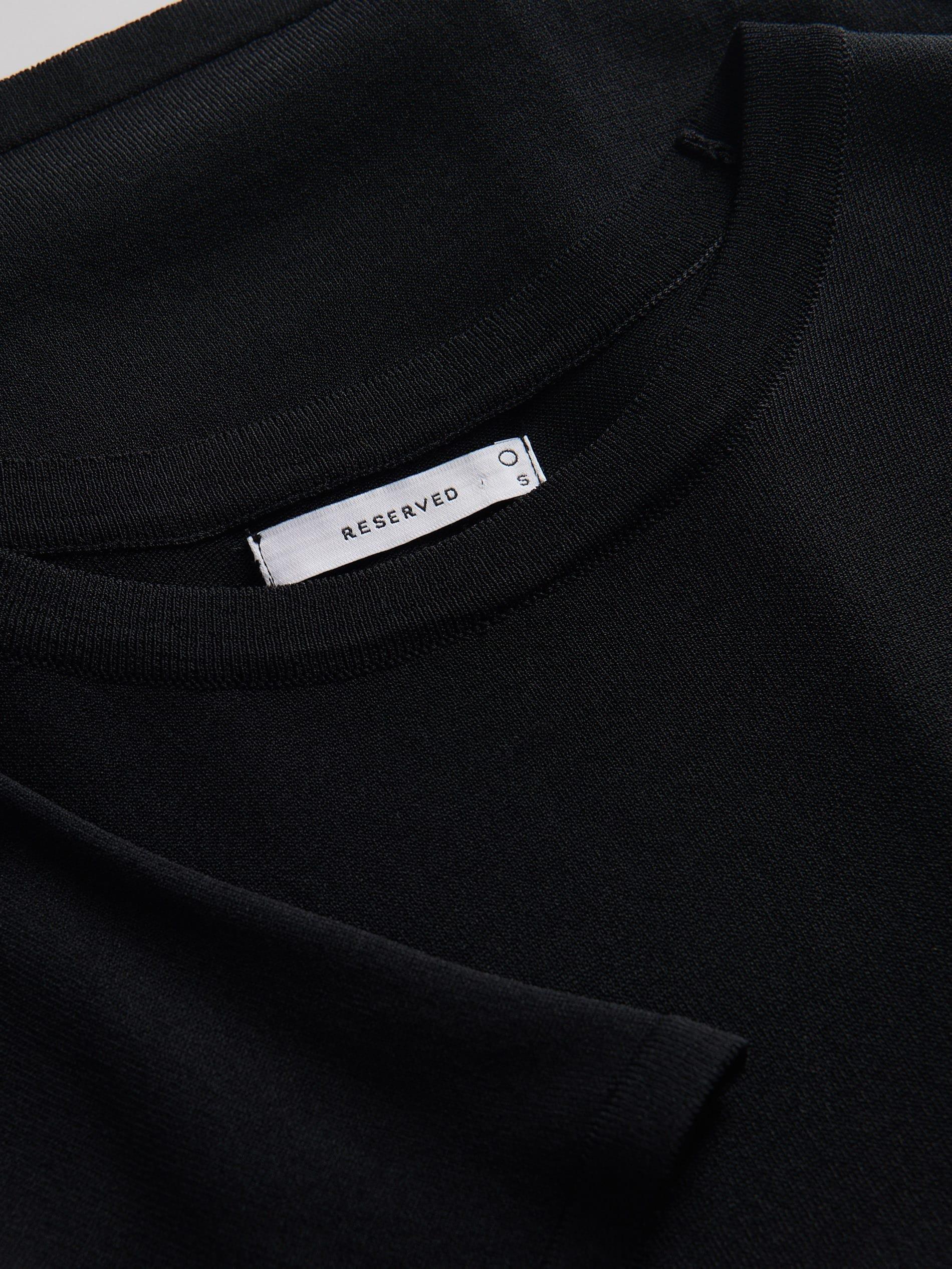 Black Viscose Rich Top, , large image number 5