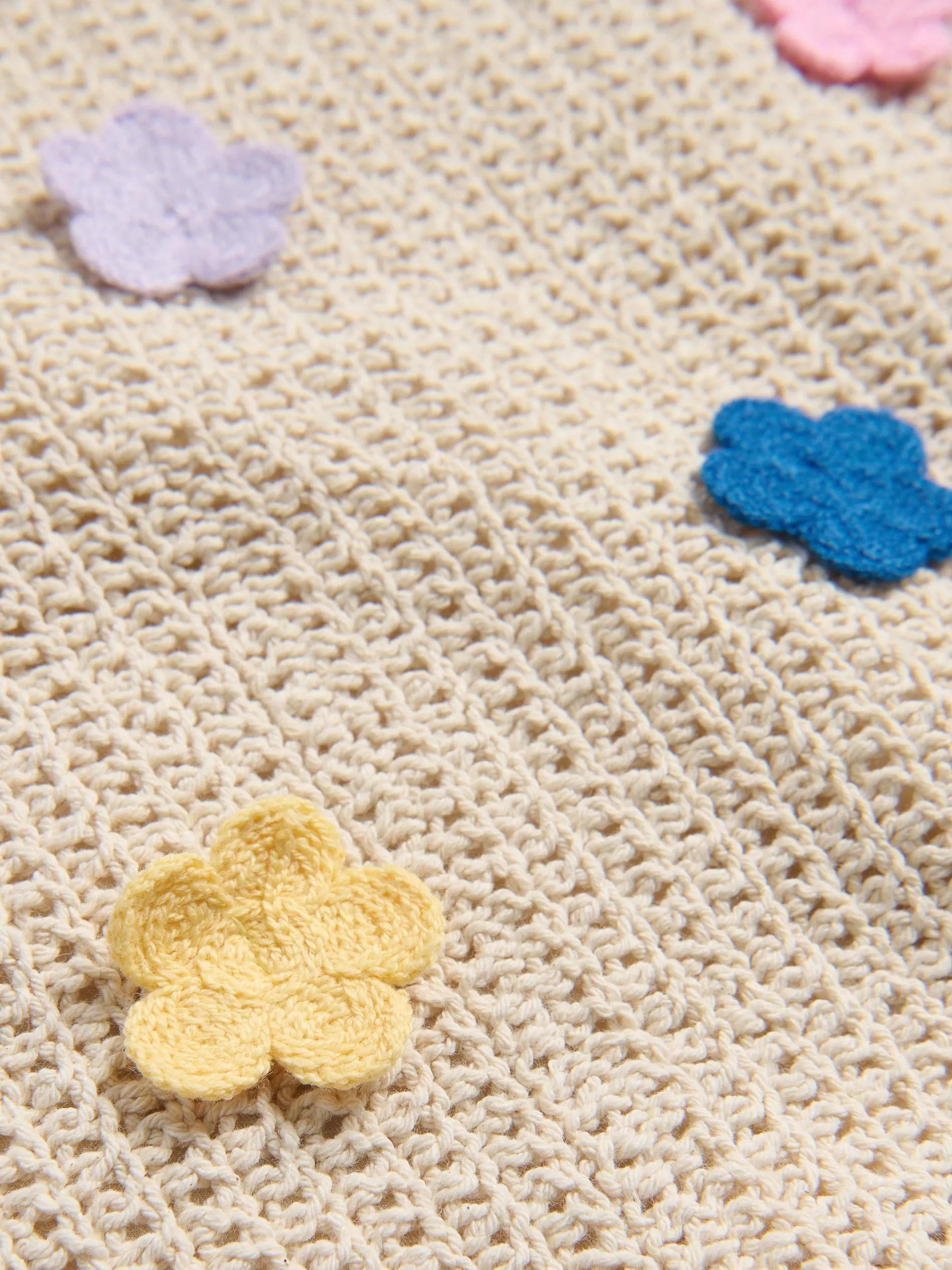 Cream Knitted Top, Ivory, medium