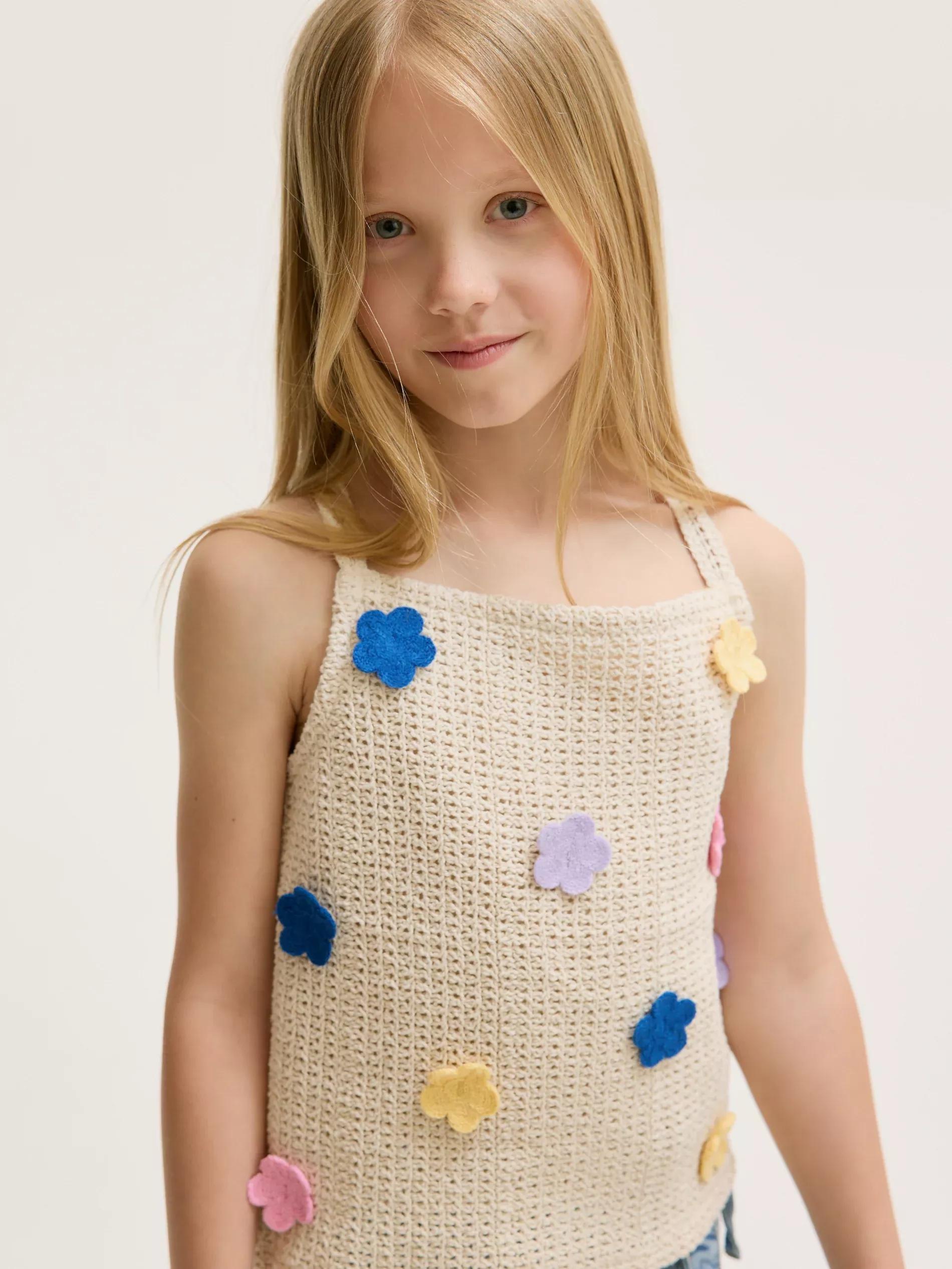 Cream Knitted Top, Ivory, medium