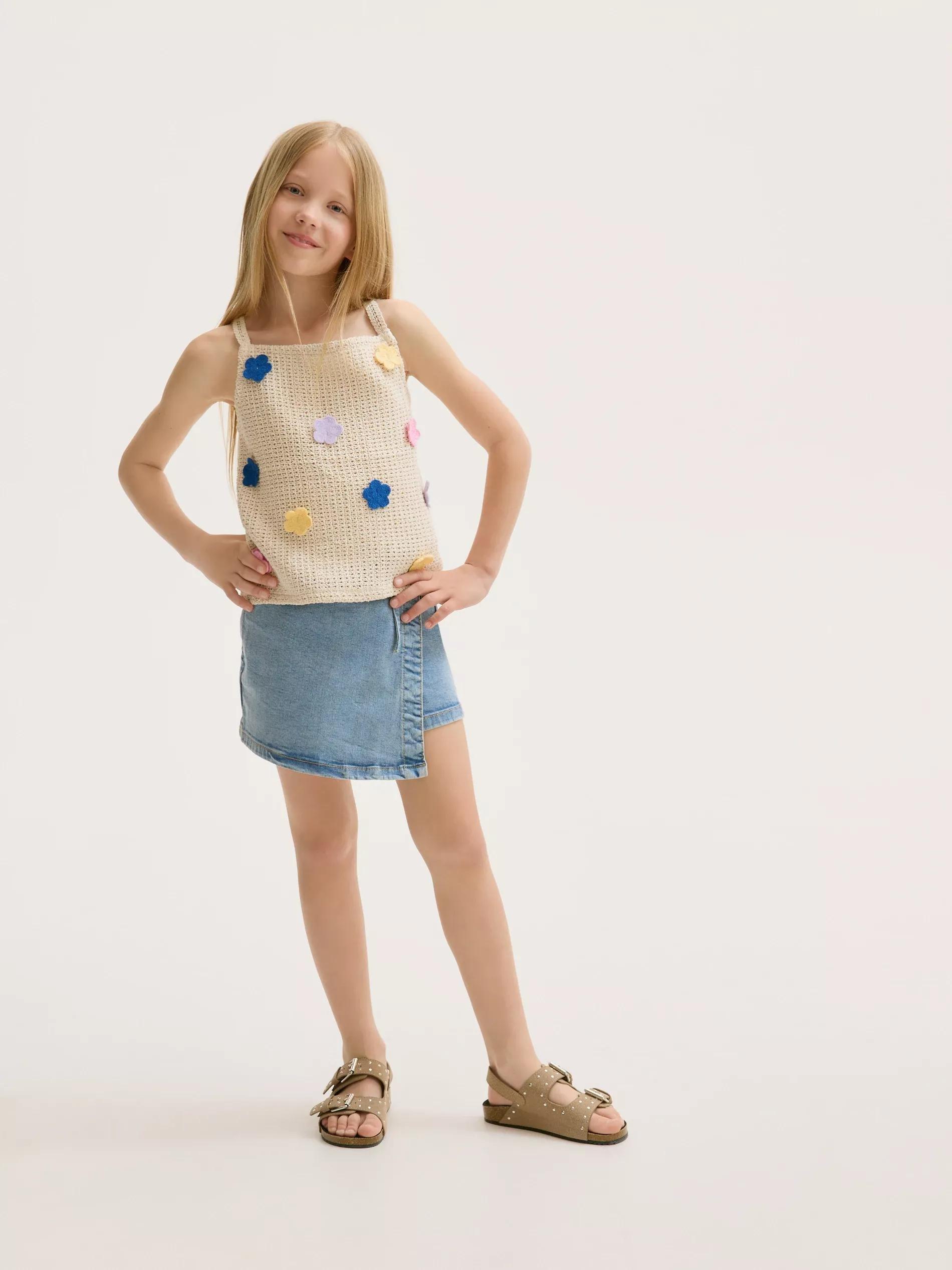 Cream Knitted Top, Ivory, large image number 3