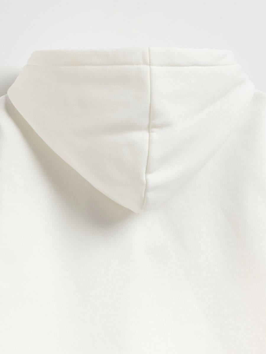 Cream Jogging Top, Kids Girls, Ivory, large image number 2